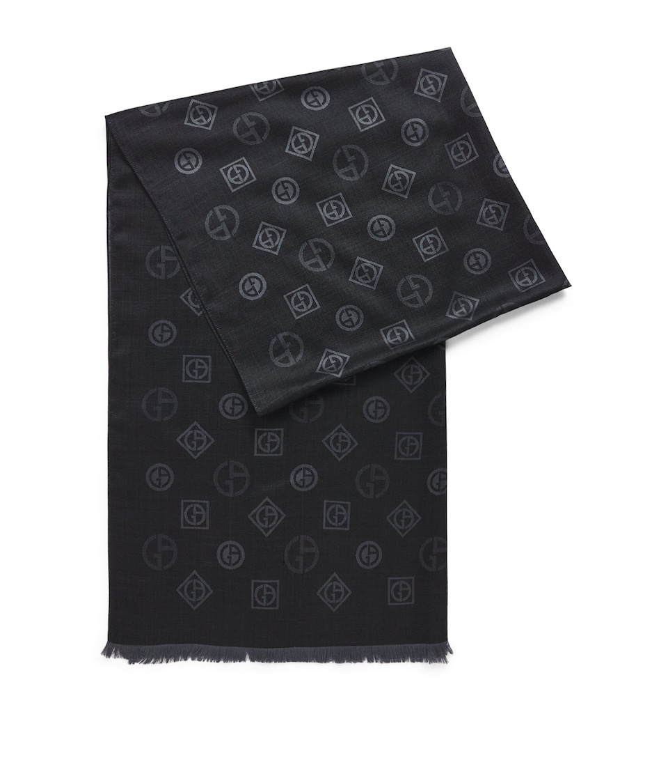 Silk Jacquard Stole Scarf