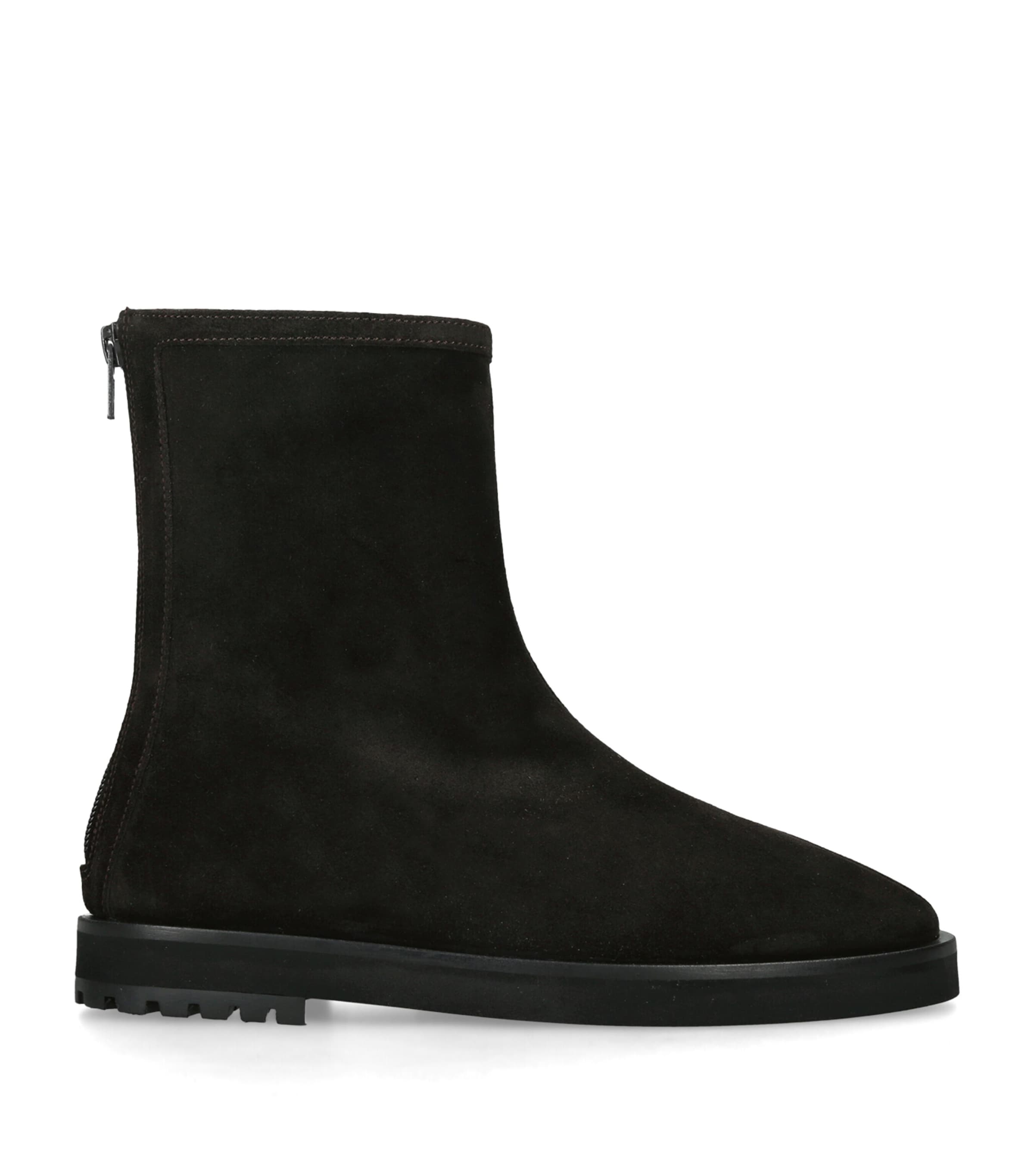Dear Frances Suede Joss Ankle Boots Dark Brown