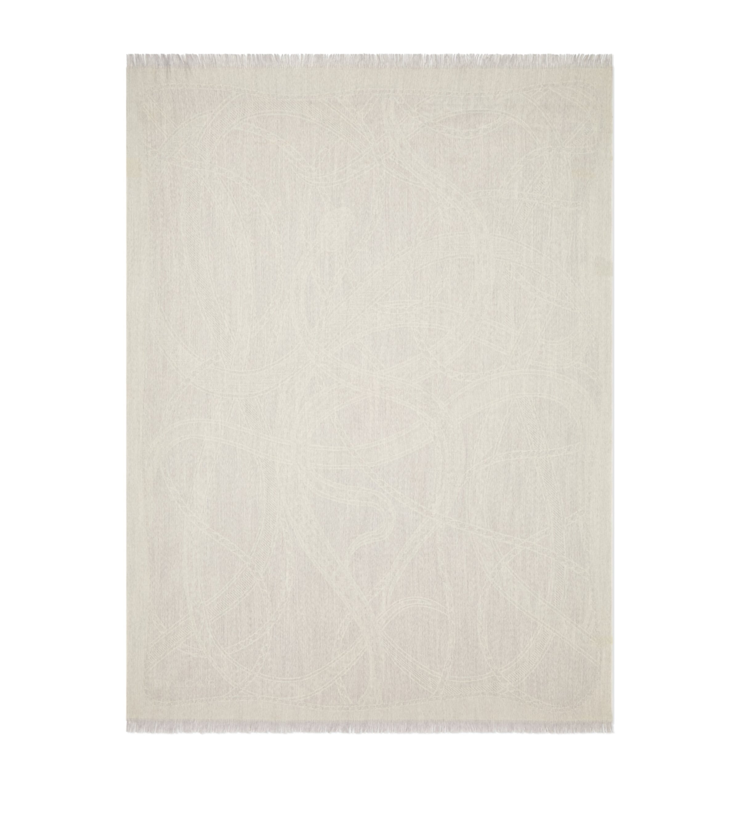 Bvlgari Wool Serpenti Mega Scarf Offwhite