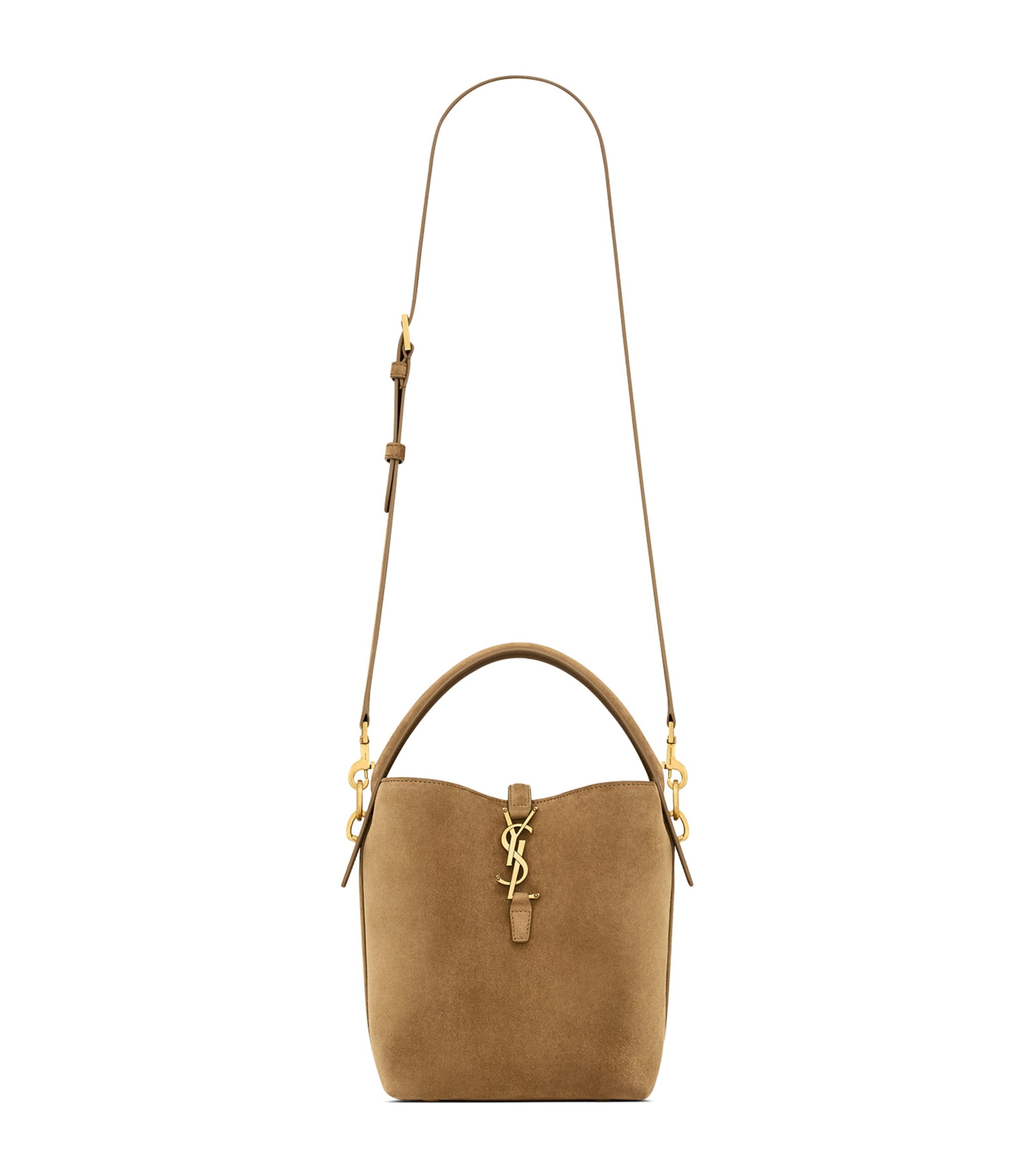 ショルダーバッグ・ポシェット Saint Laurent BUCKET BAG (773991GAAD7 2080) SAINT LAURENT Le 37 Mini $2300 Black Leather bucket Bag New