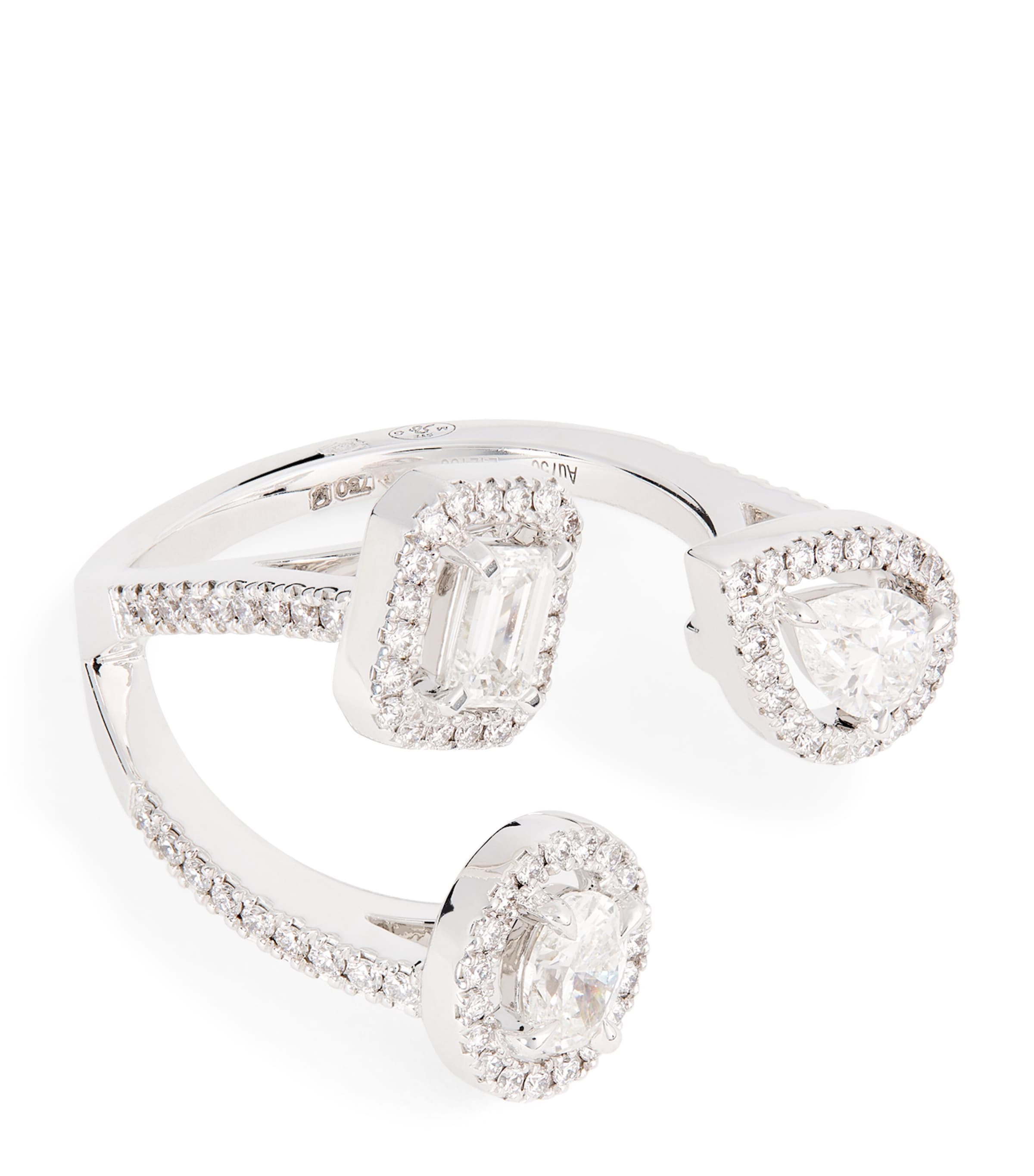 White Gold and Diamond My Twin Ring