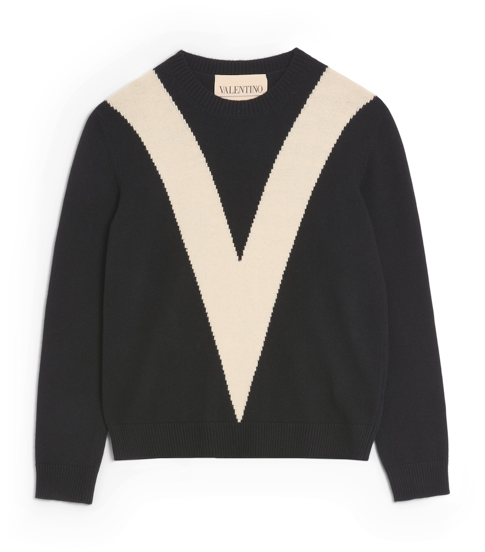 Virgin Wool V Logo Sweater