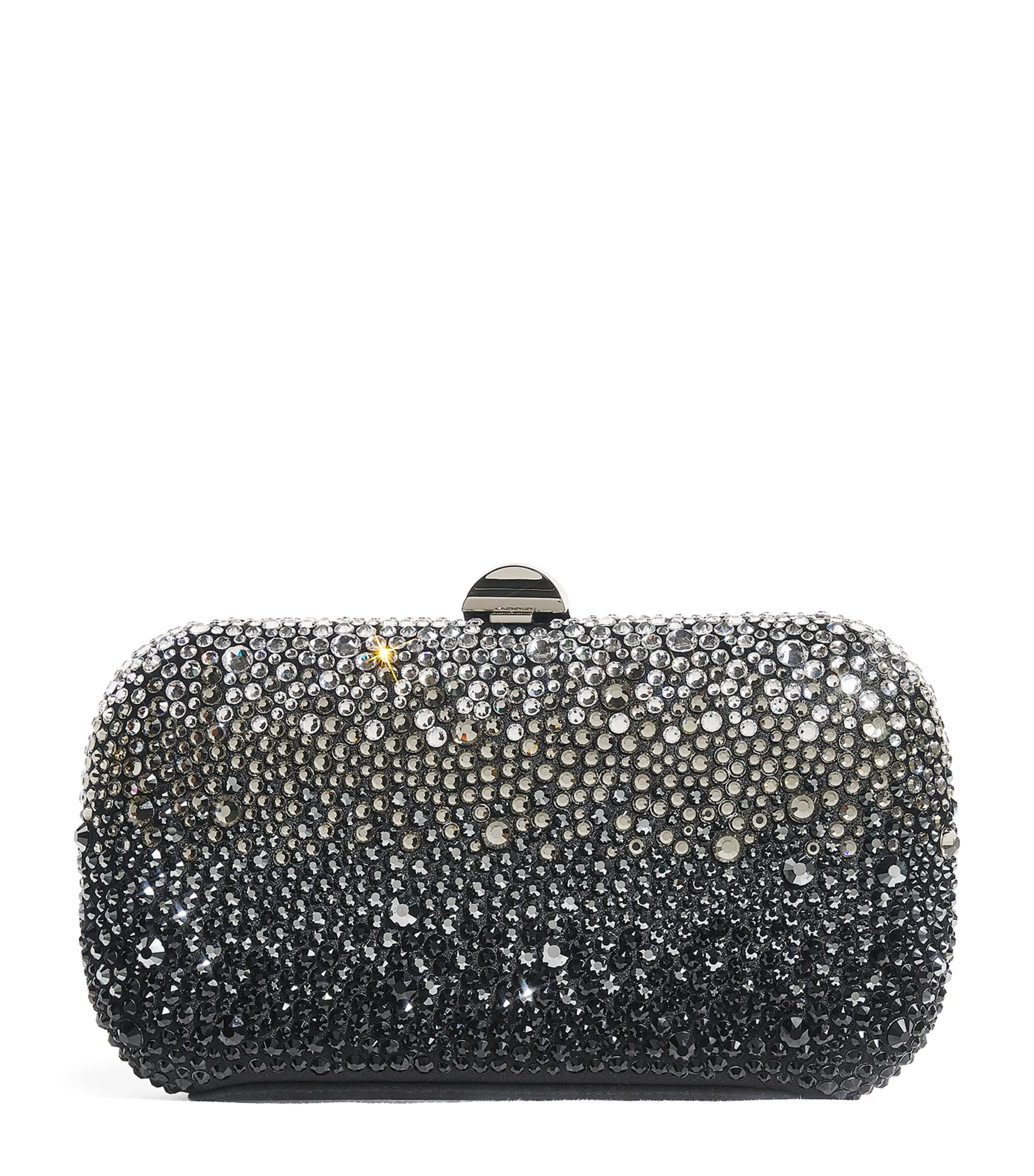 Satin Embellished Clutch Bag