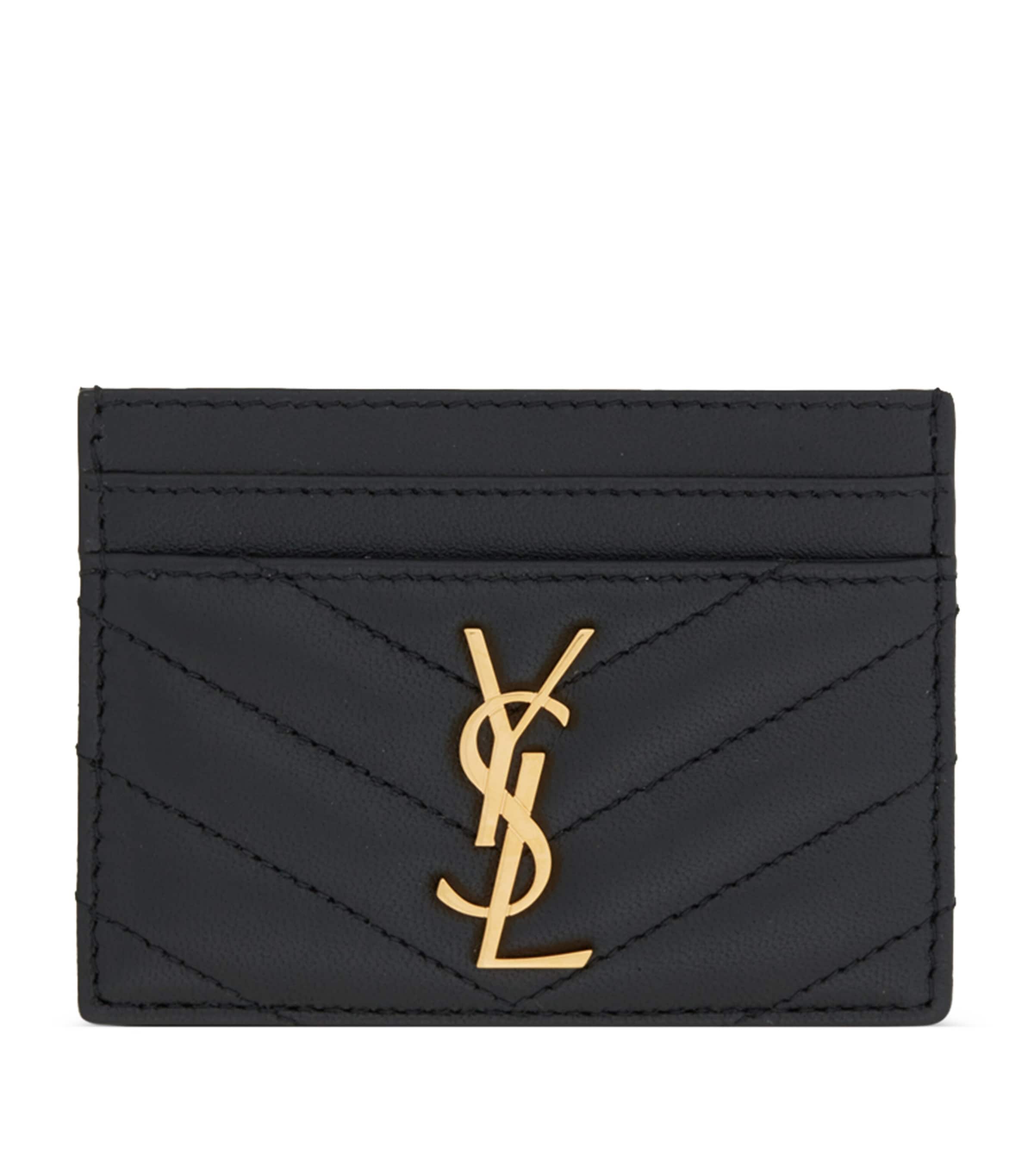 【国内発送】サンローラン ポーチ Quilted textured-leather Black Quilted textured-leather pouch | SAINT LAURENT | NET-A