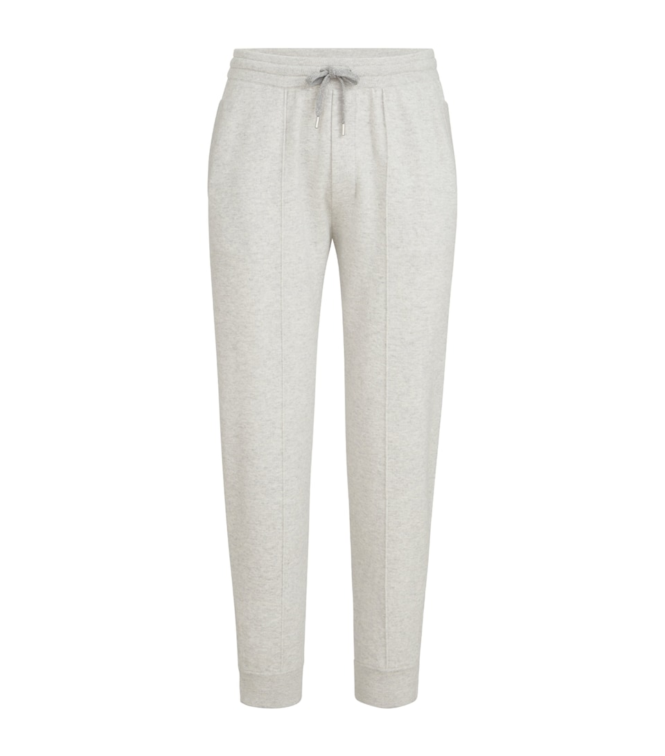 Brunello Cucinelli Mens Cashmere-Blend Double-Knit Sweatpants