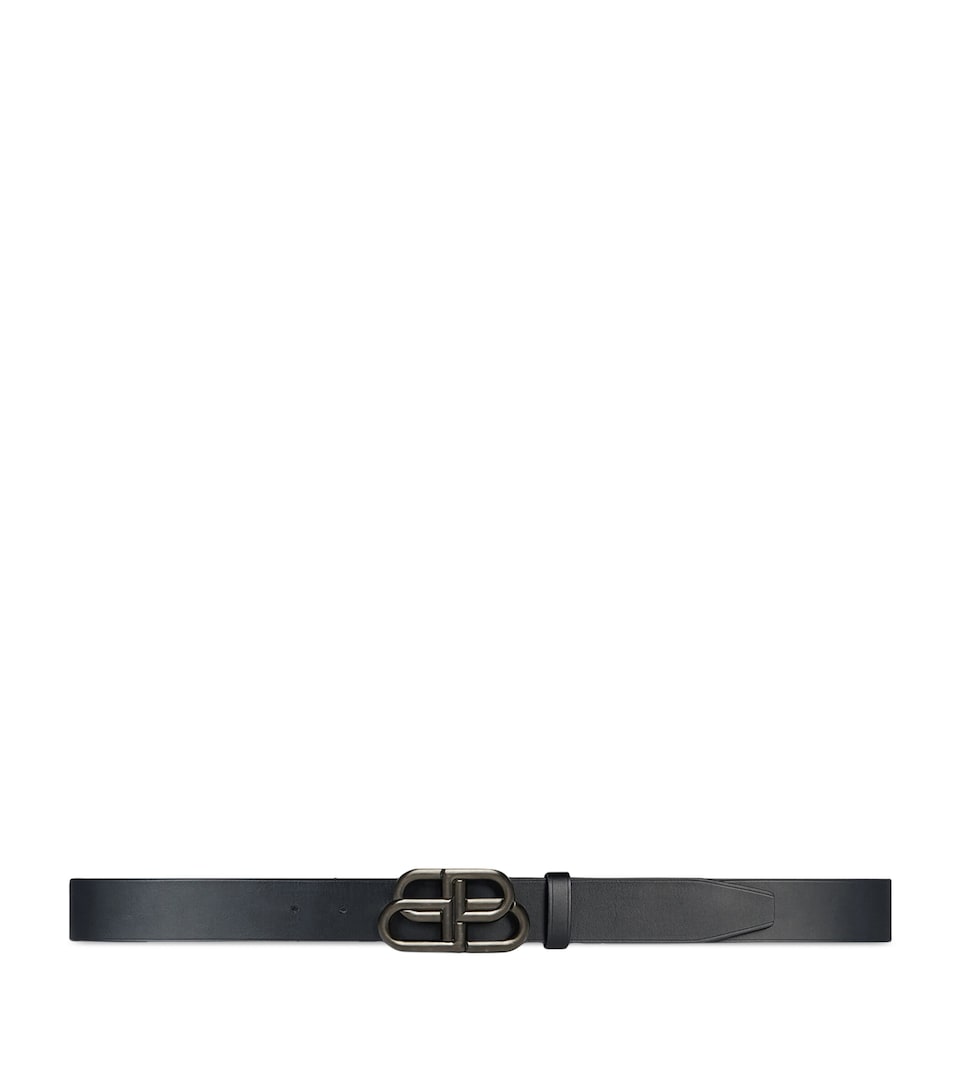 Balenciaga Leather Logo Belt