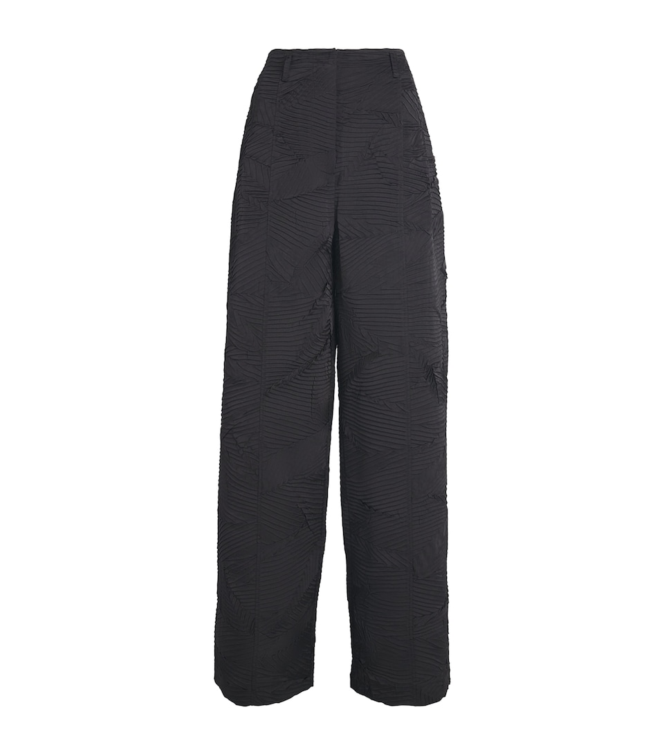 Ulla Johnson Womens Satin Crinkled Carine Trousers Noir