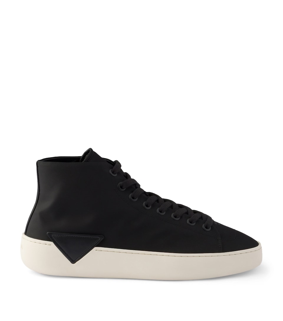 Prada Re-Nylon High Top Sneakers Black