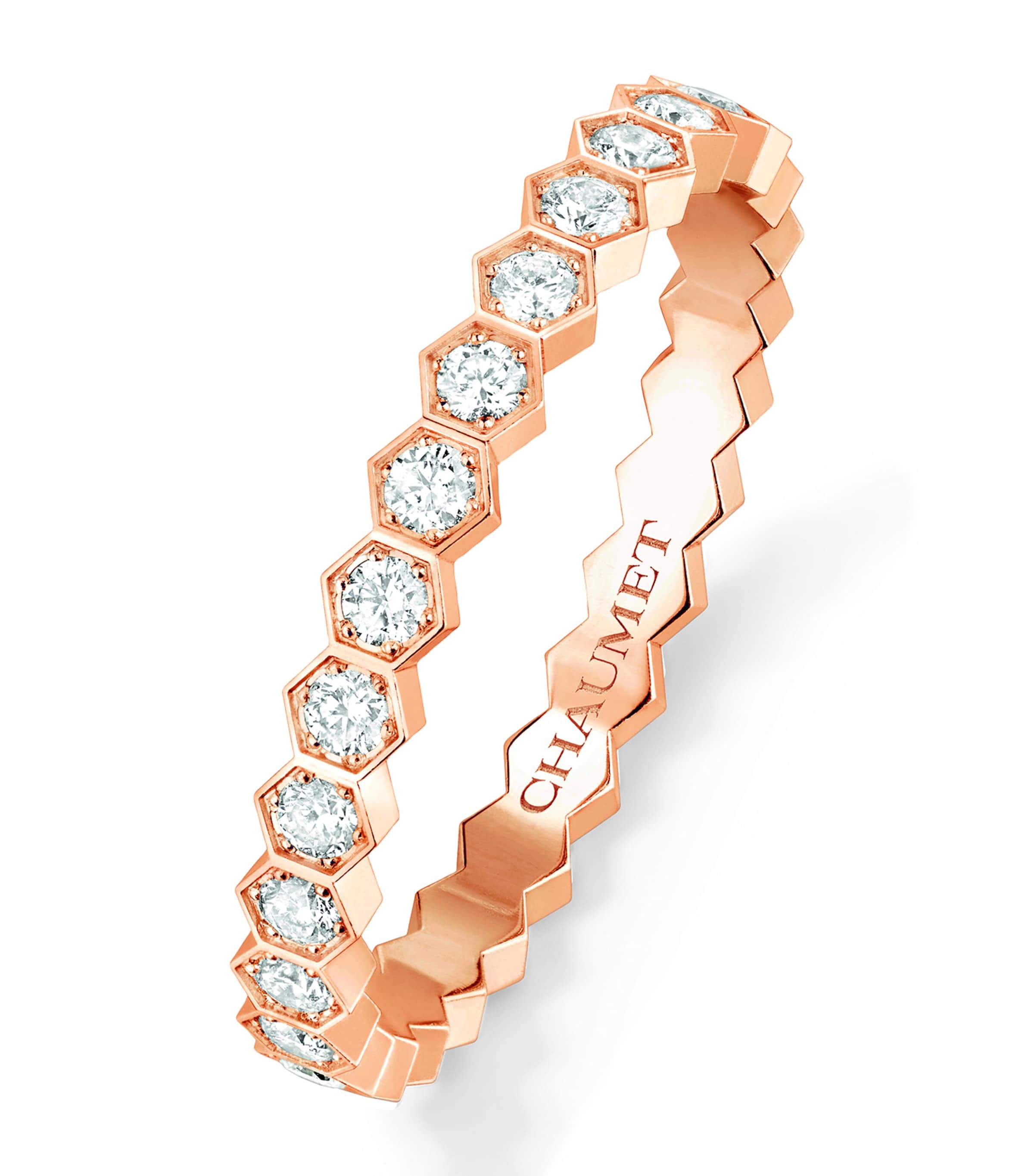 Chaumet Rose Gold and Diamond Bee de Chaumet Ring Pink Gold