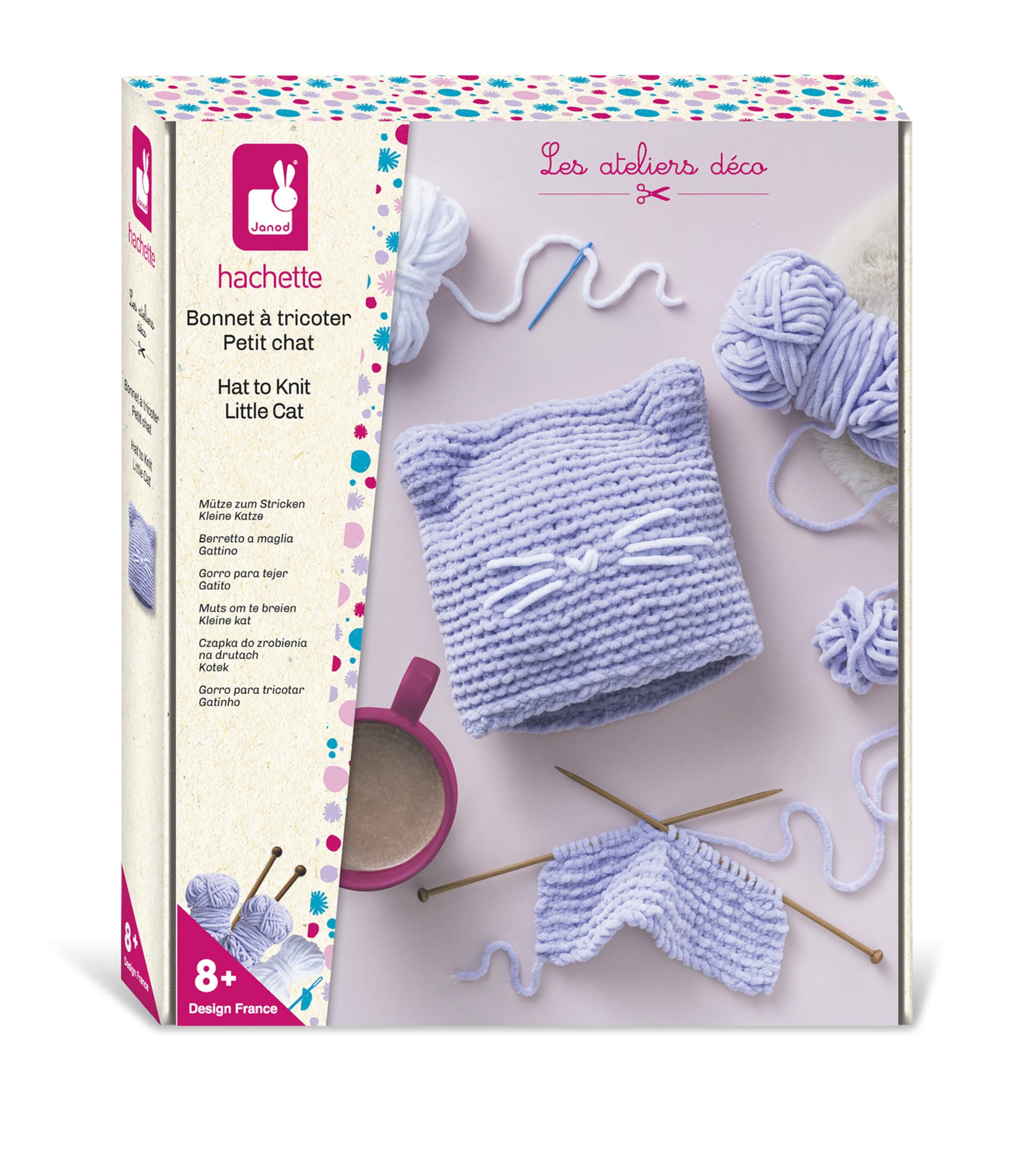 Janod Knitting Kitten Hat Creative Kit
