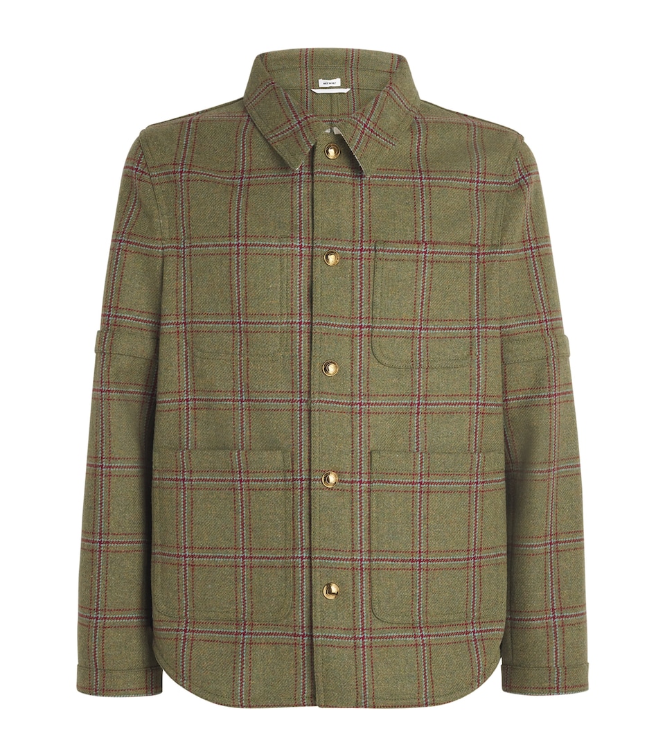 Wool Utility Patch Pocket Shacket