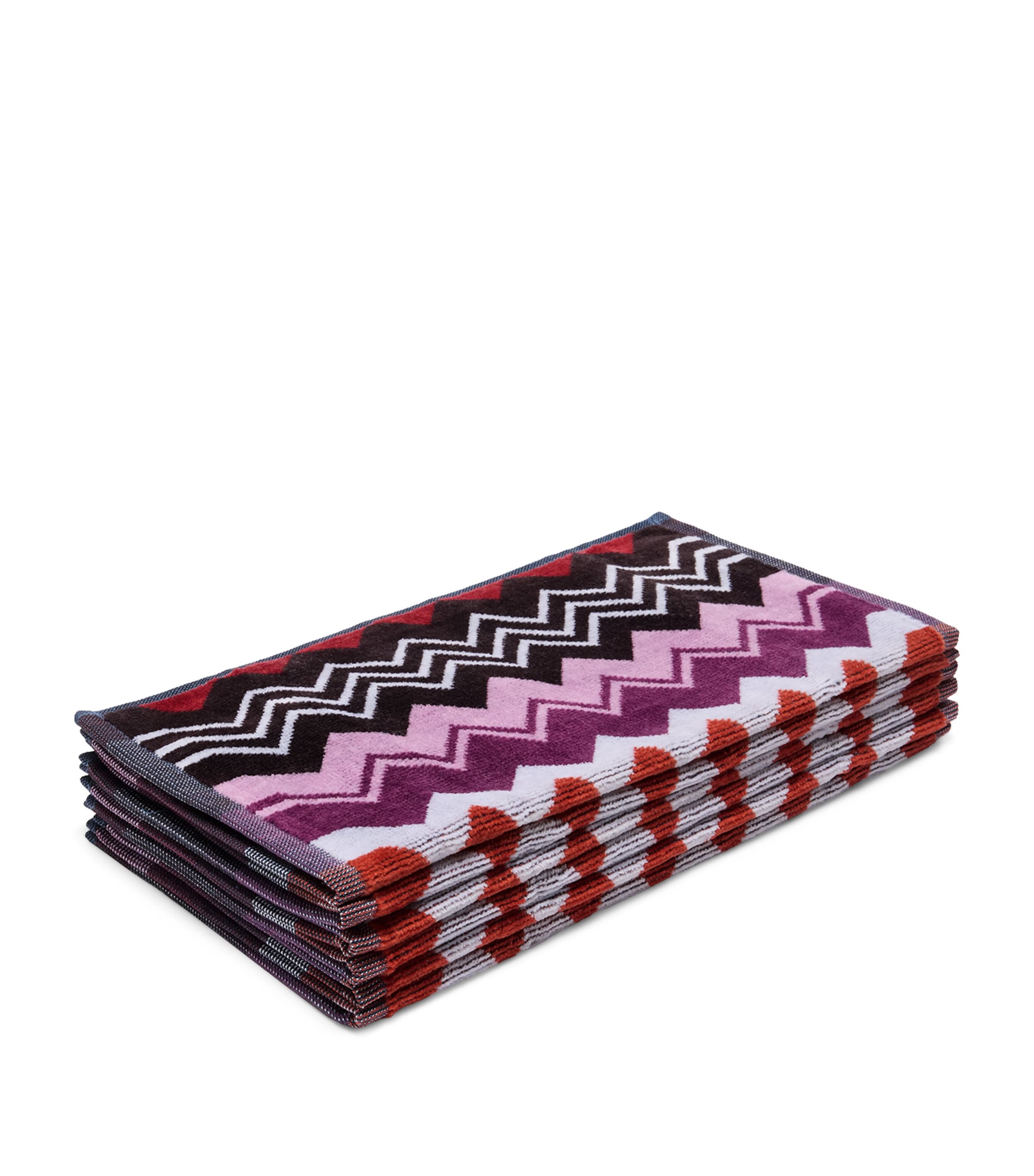 Missoni Home Giacomo Face Towel (30cm x 30cm) Bordeaux