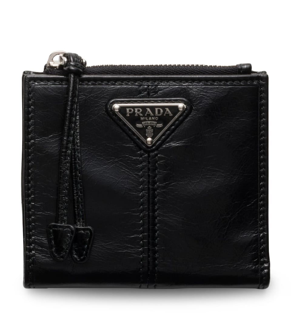 Small Leather Press-Stud Wallet