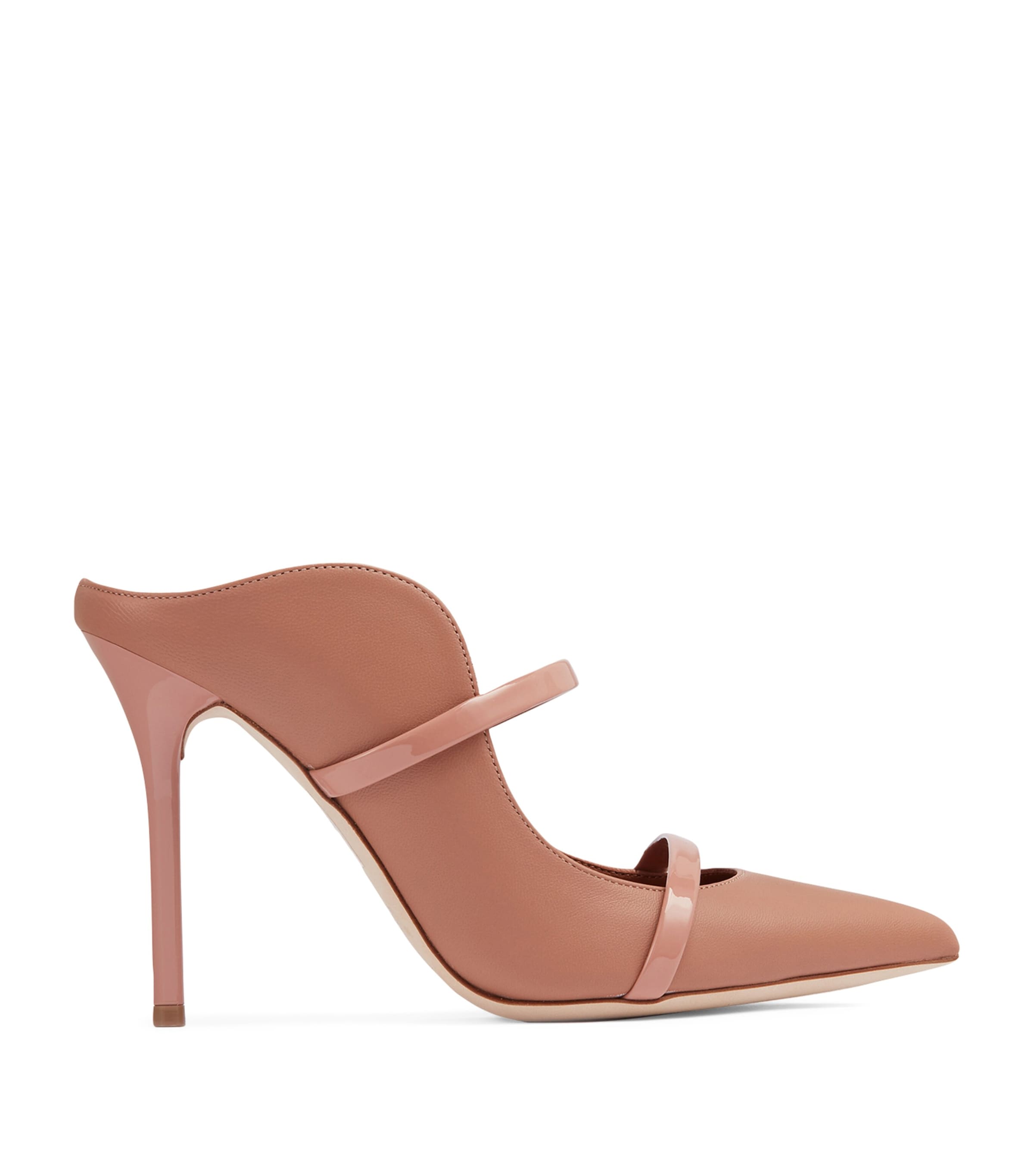 Malone Souliers Leather Maureen Mules 100 Blush