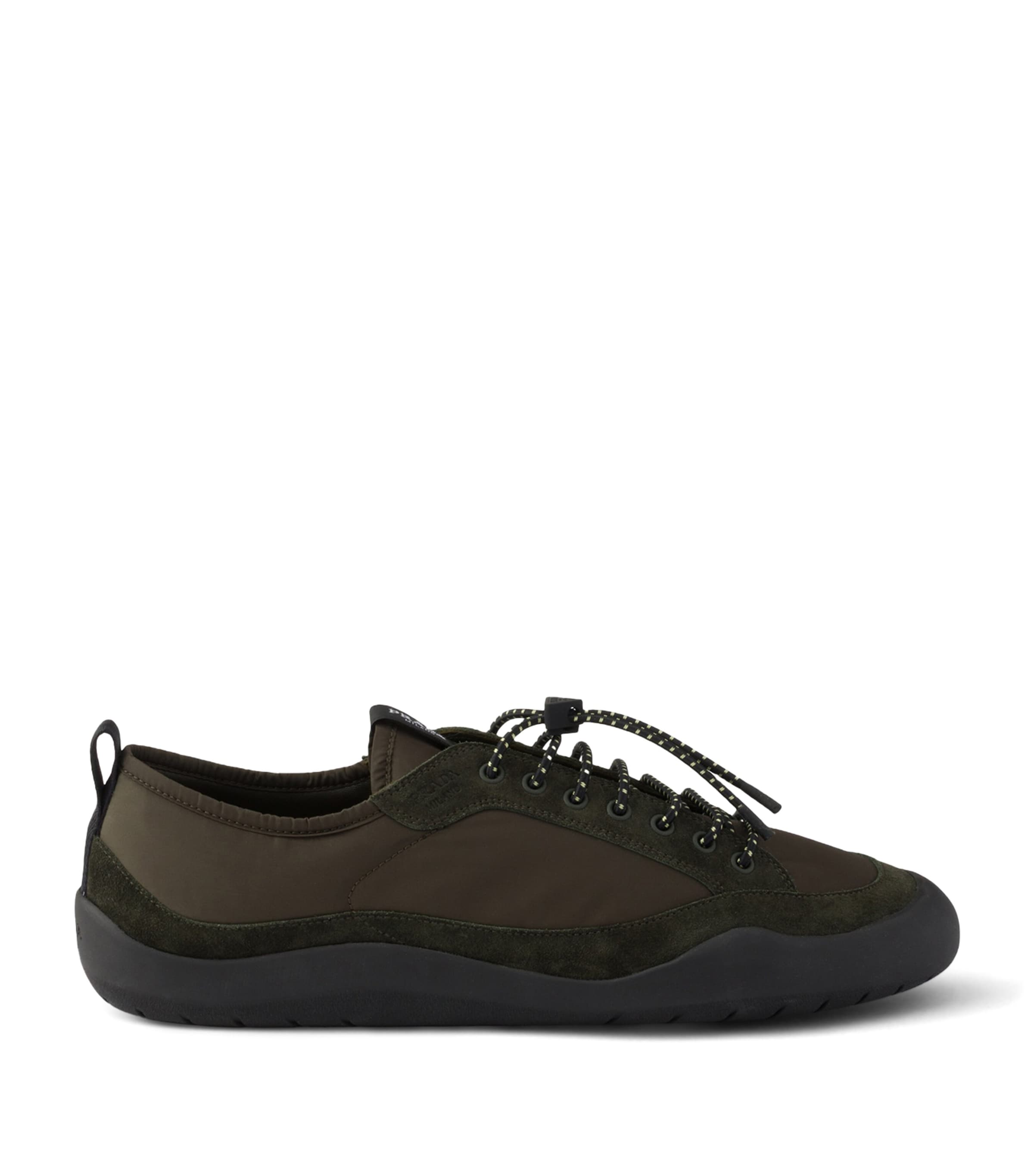 Prada Re-Nylon-Suede Speedrock Sneakers Green