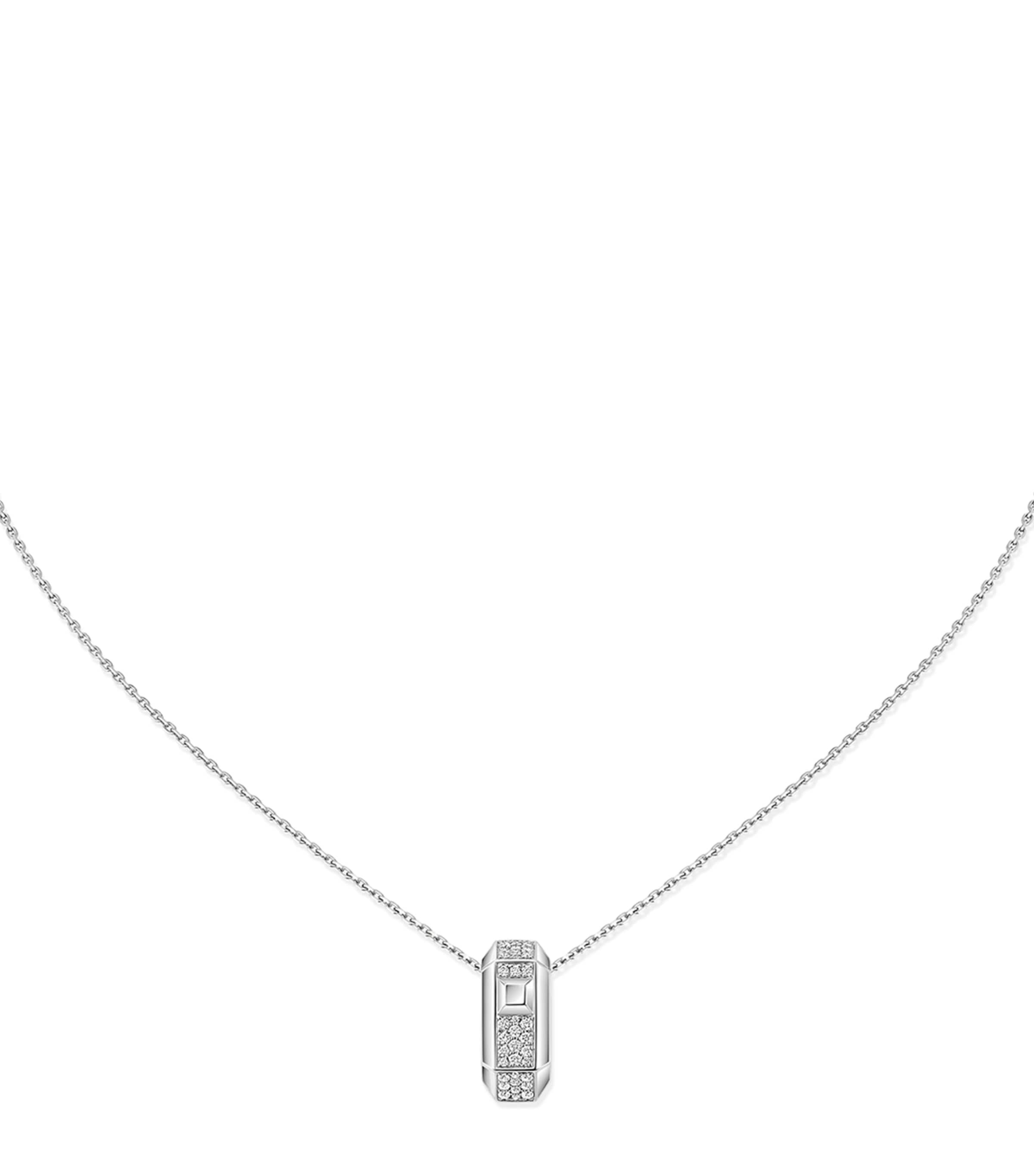 Messika Moderniste White Gold and Diamond Pendant Necklace White Gold