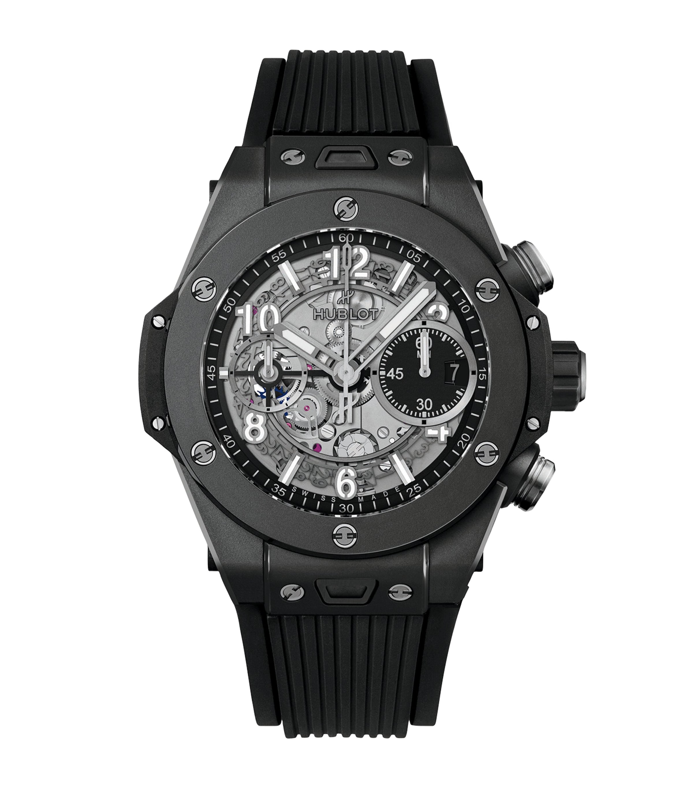 Hublot Ceramic Big Bang Unico Black Magic Watch 42mm Black