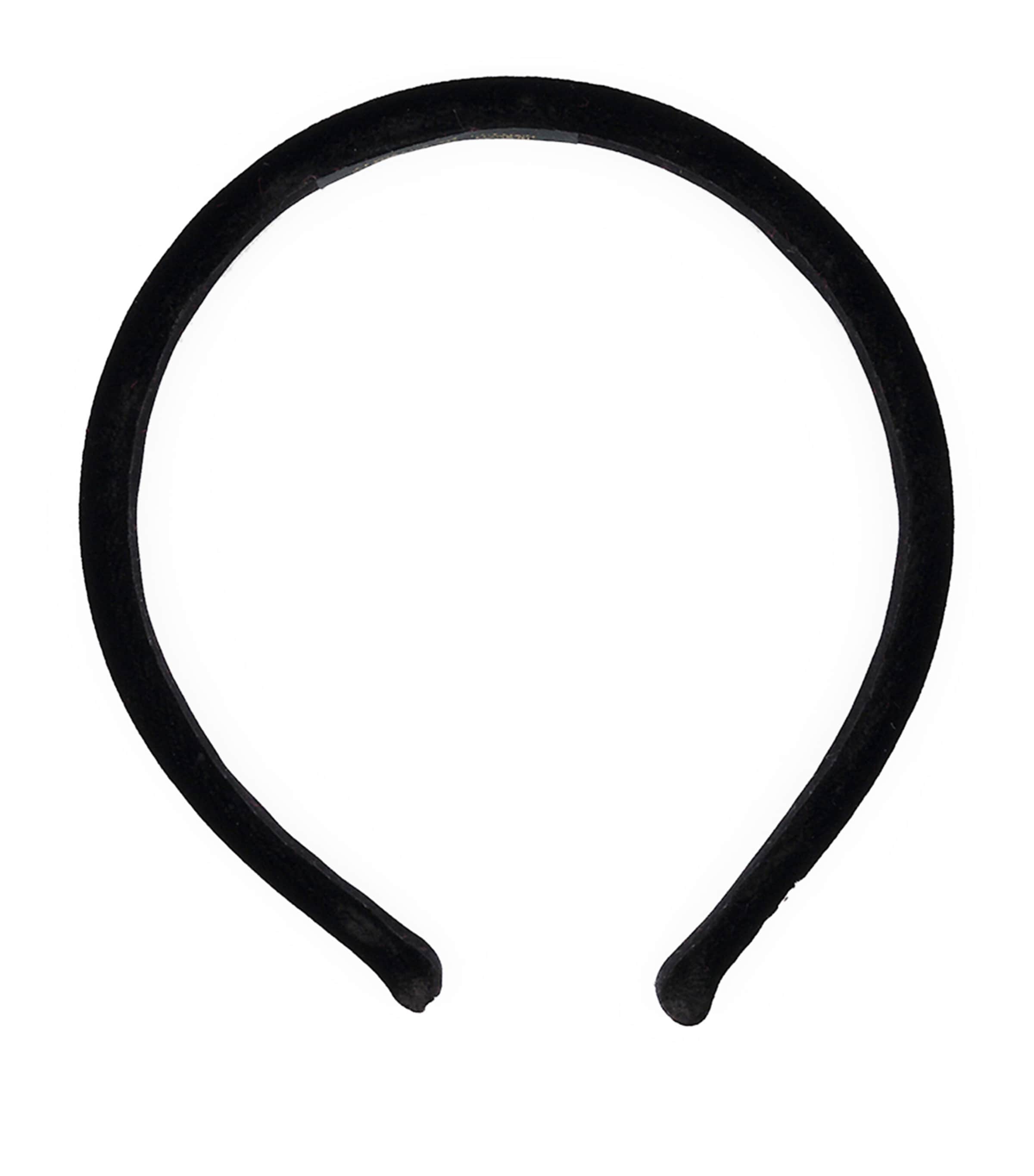 Alexandre de Paris Velvet Timeless Ella Headband N Noir