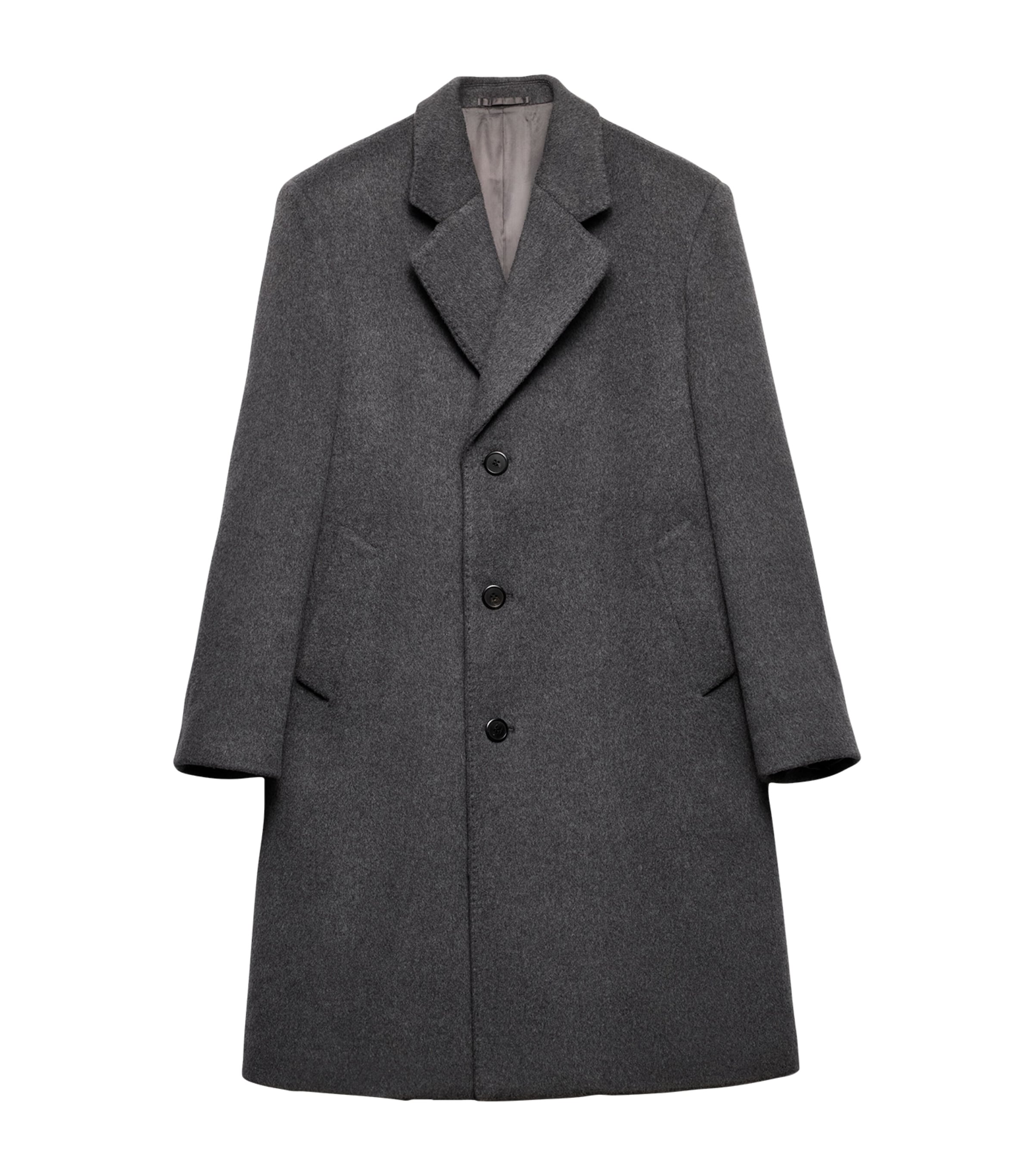 Wool Single-Breasted Coat