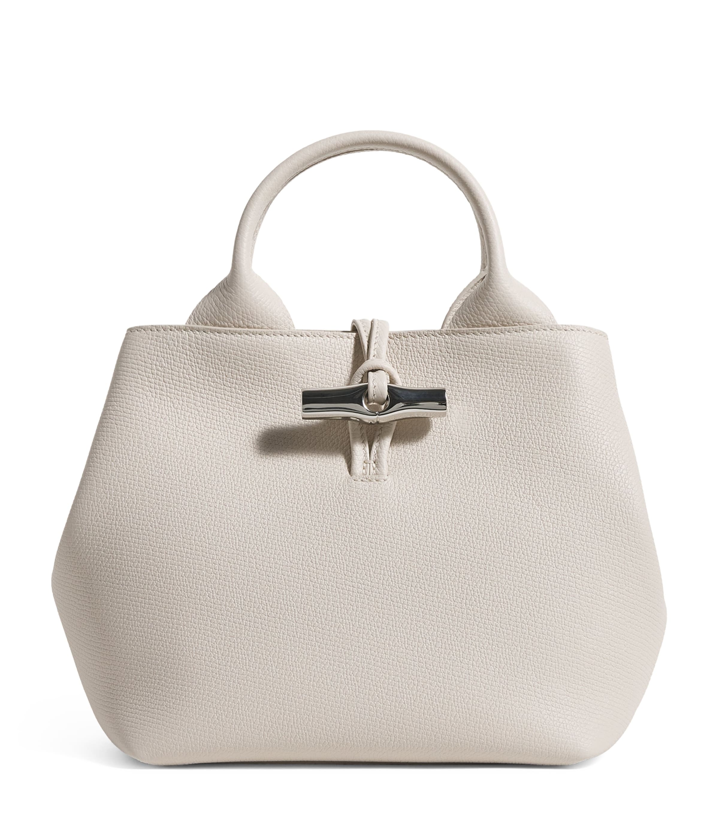 Small Leather Le Roseau Top-Handle Bag
