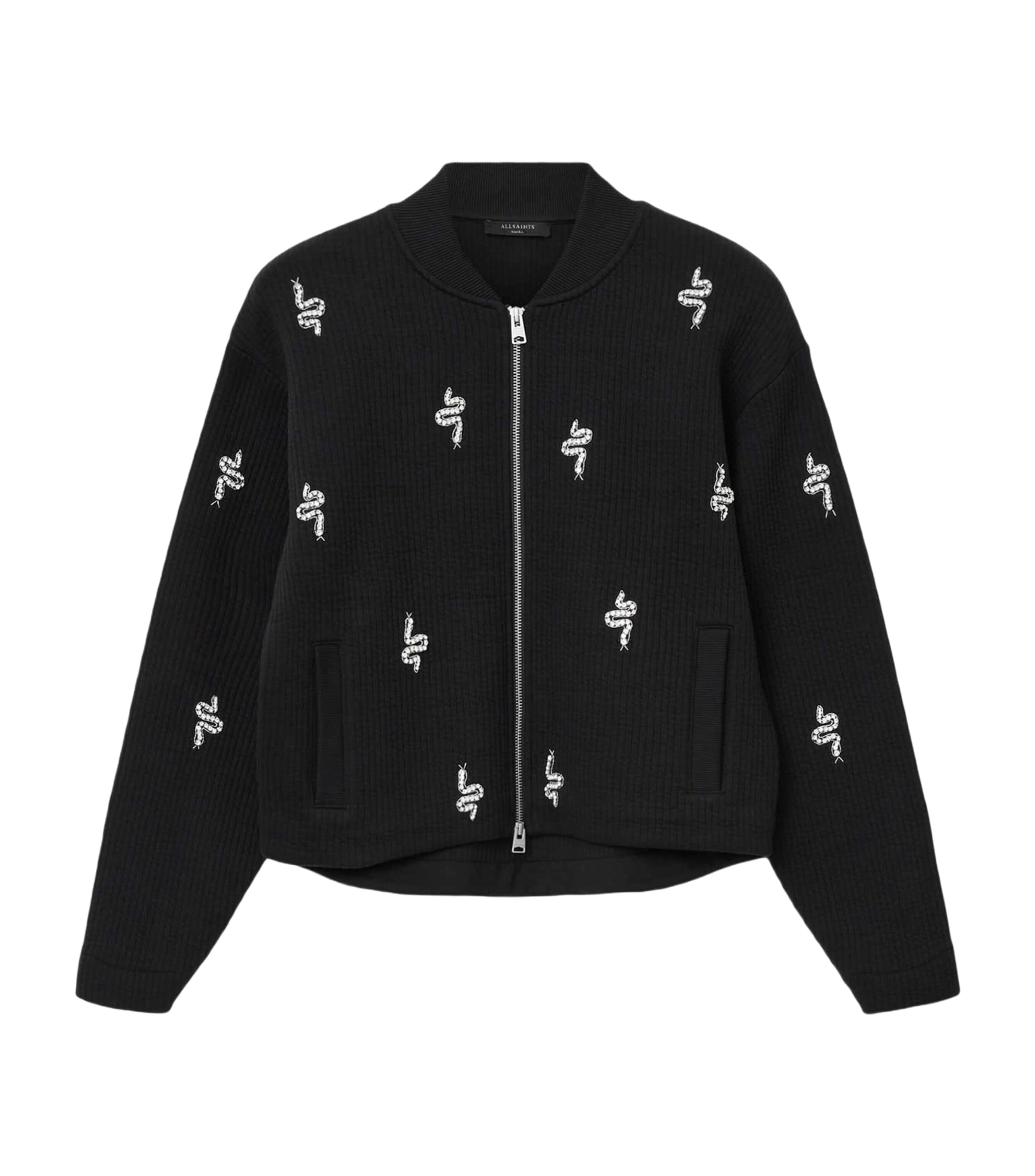 Embellished Rhea Bea Bomber Jacket