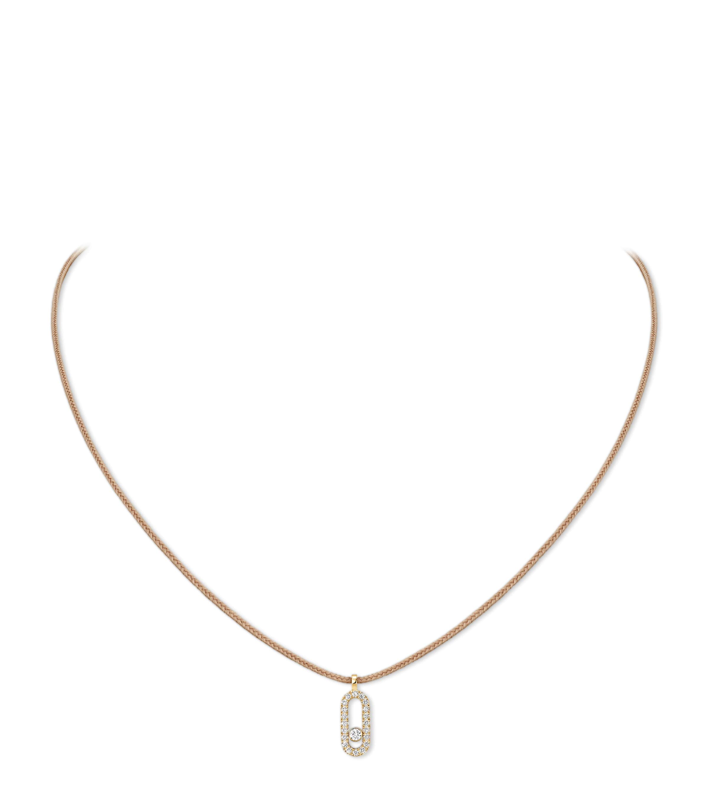 Messika Care(s) Yellow Gold and Diamond Necklace (0.09ct)