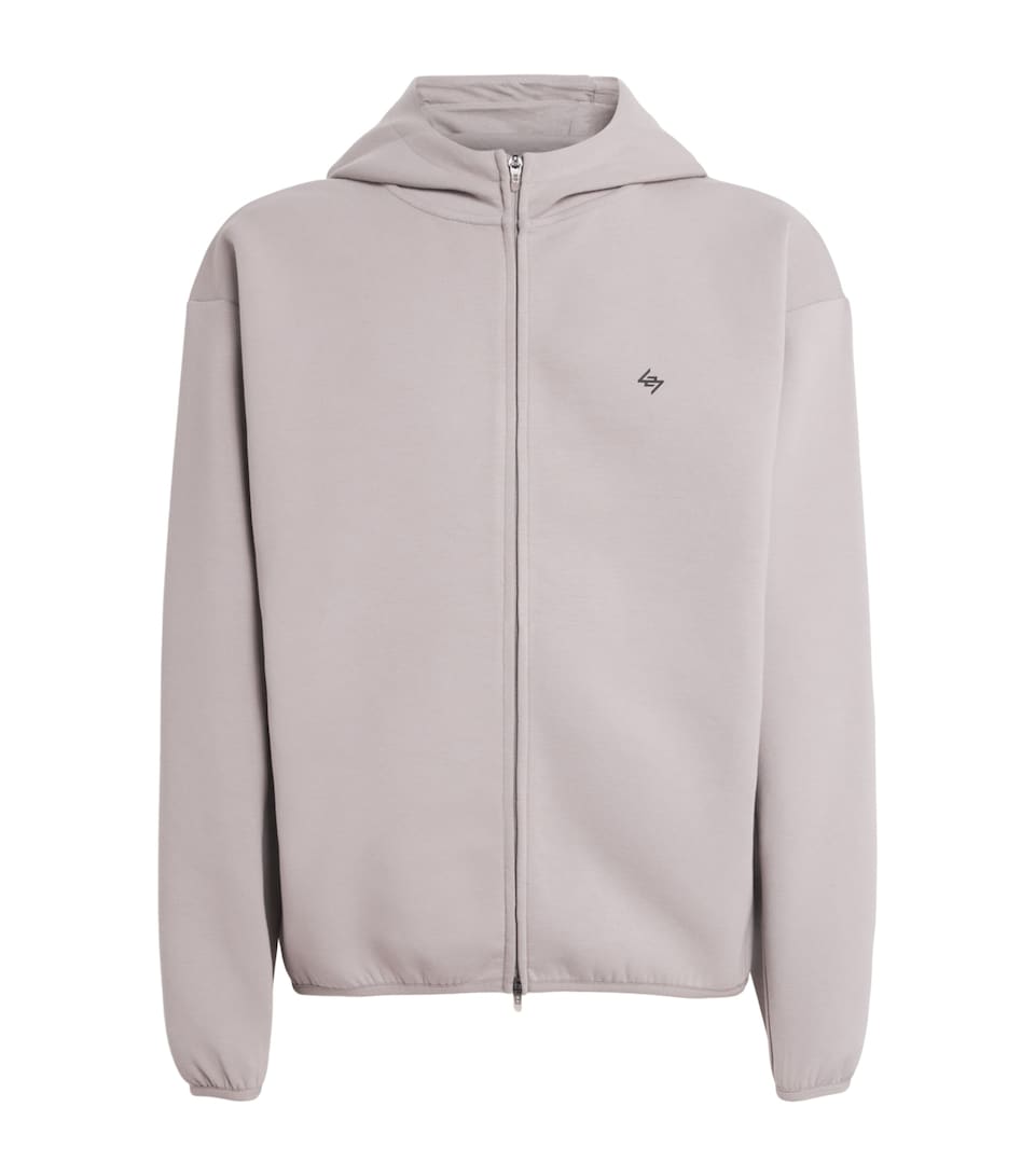 Represent 247 Mens 247 Numbers Zip-Up Hoodie Ash Grey