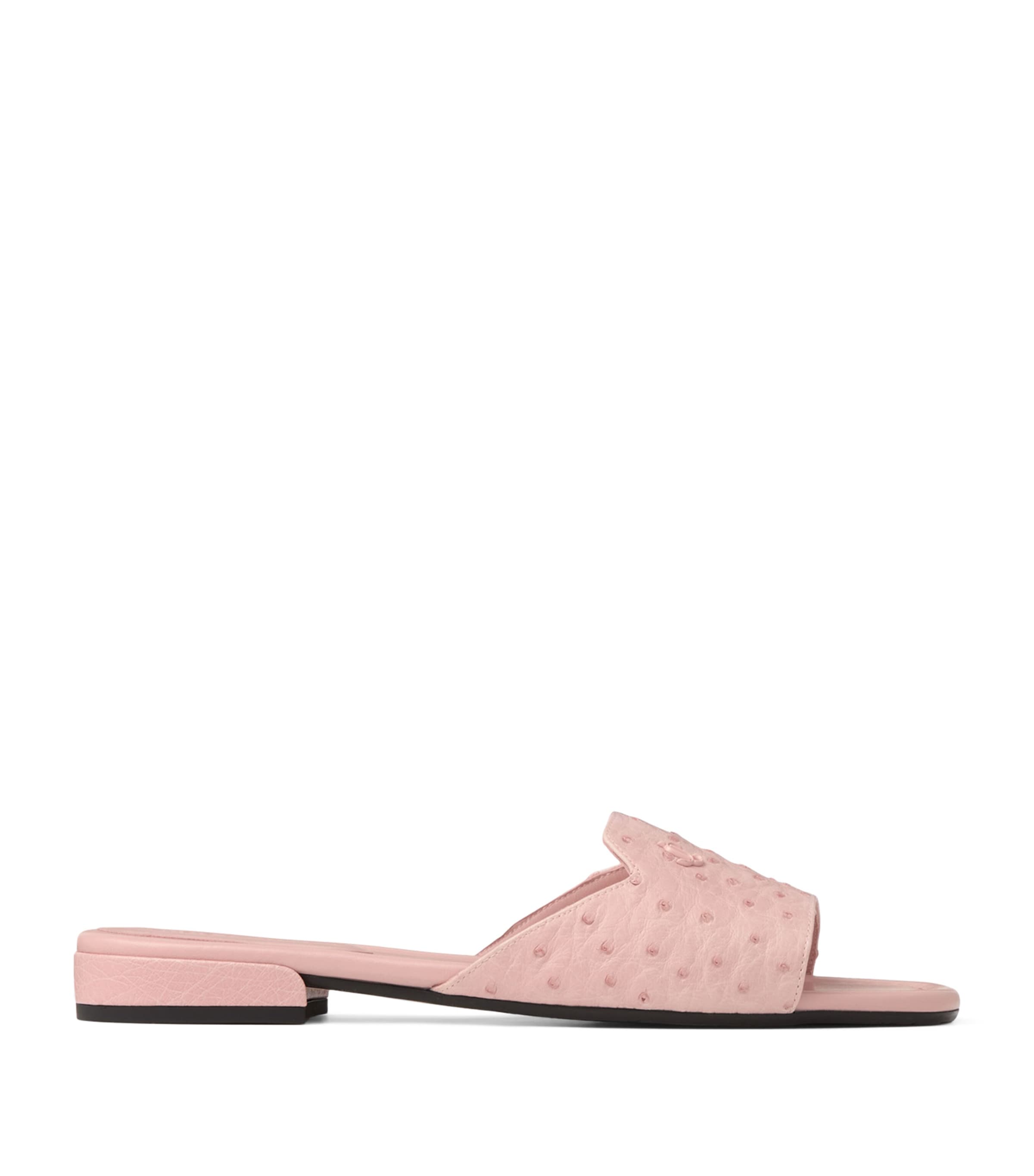 Ostrich Leather Dina Sandals