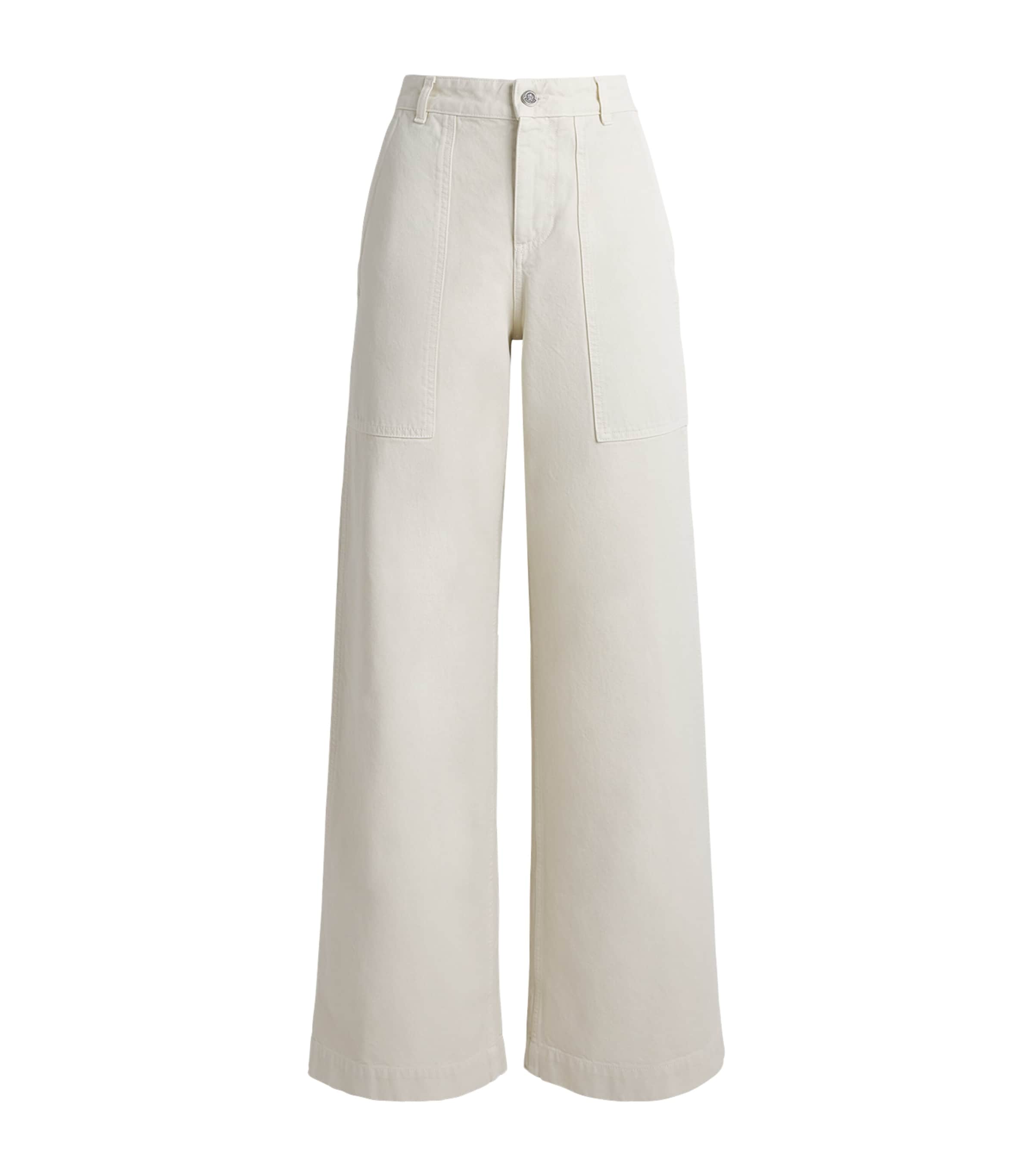 Moncler Cotton Canvas Straight Trousers