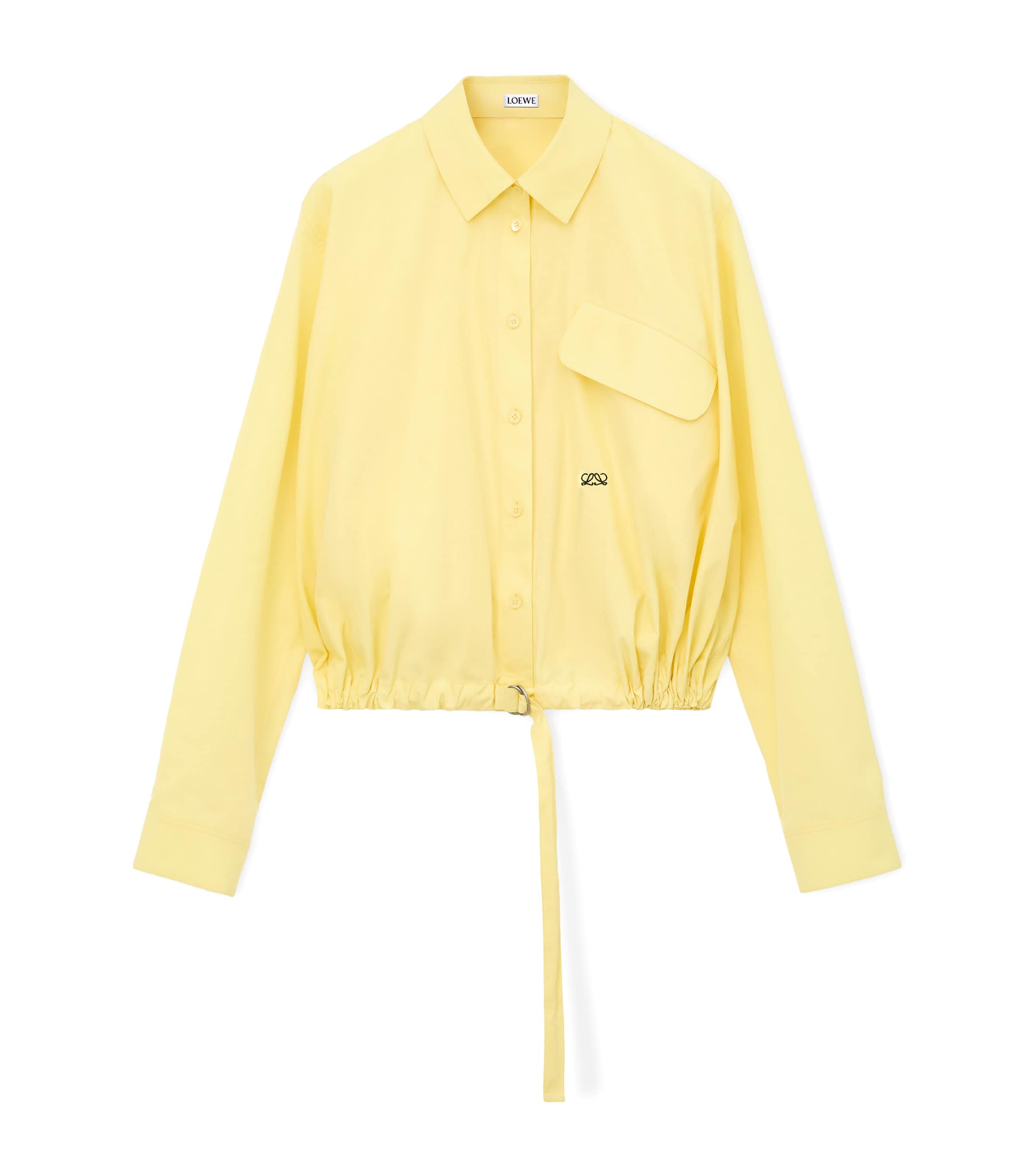 Drawstring-Hem Shirt
