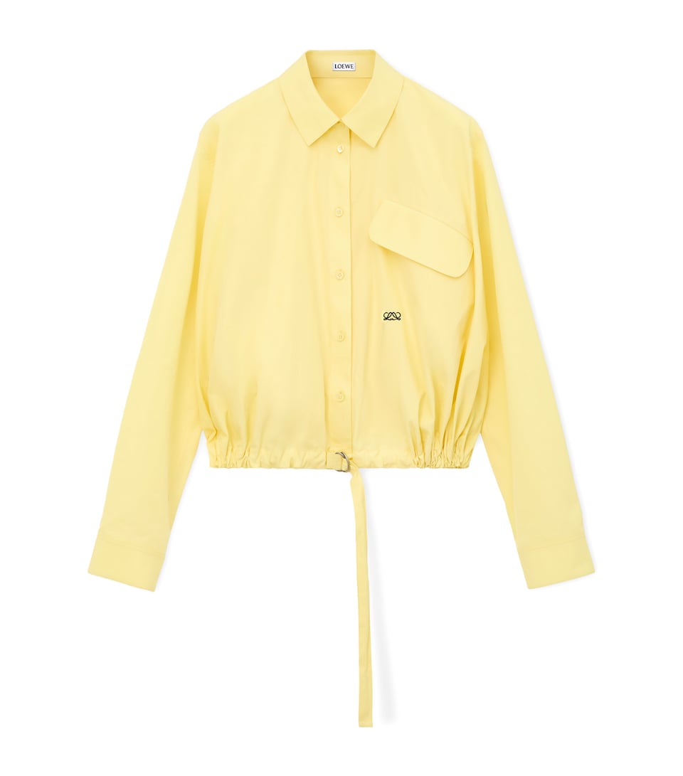 Drawstring-Hem Shirt