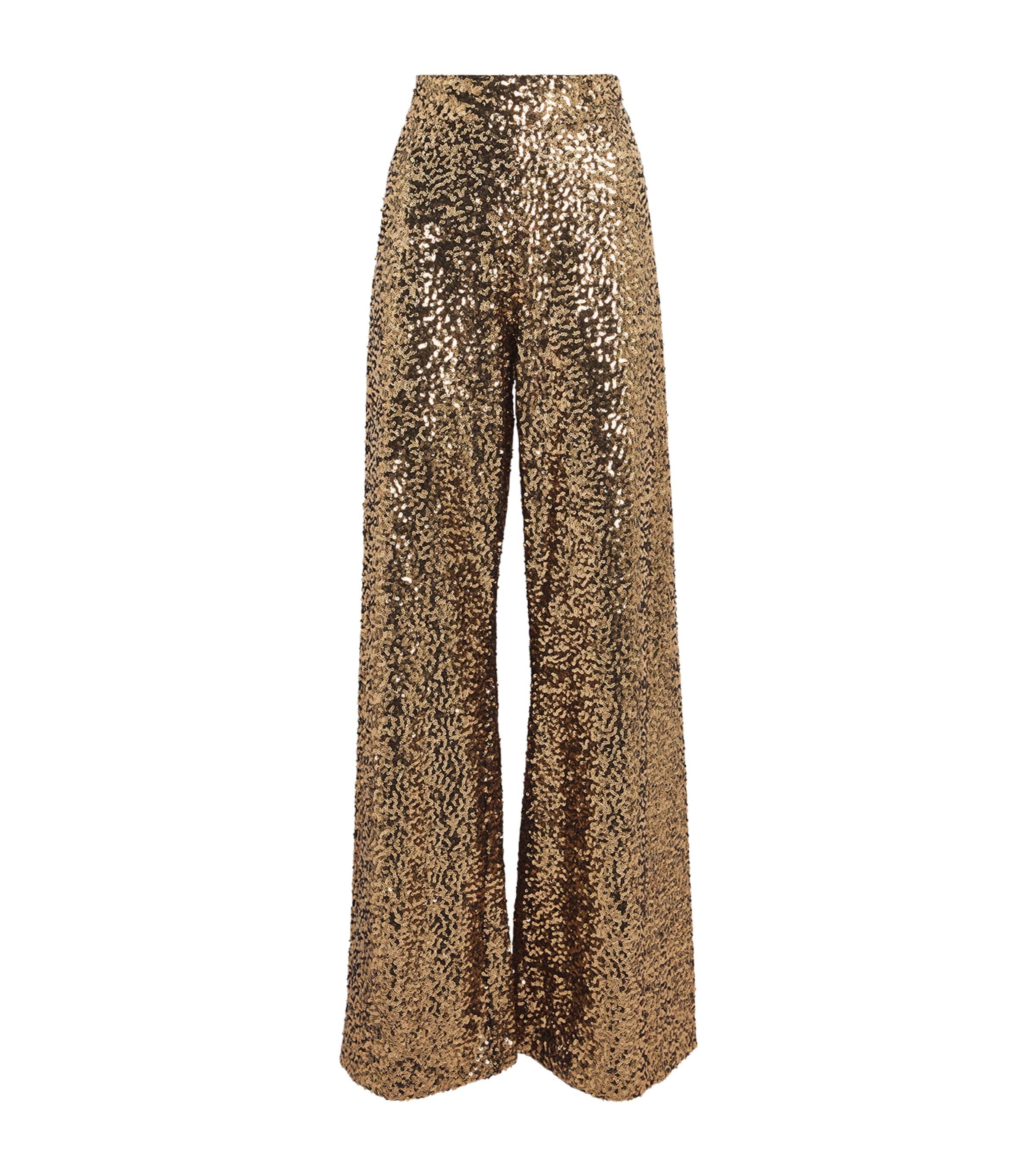 Sequin Athena Wide-Leg Trousers