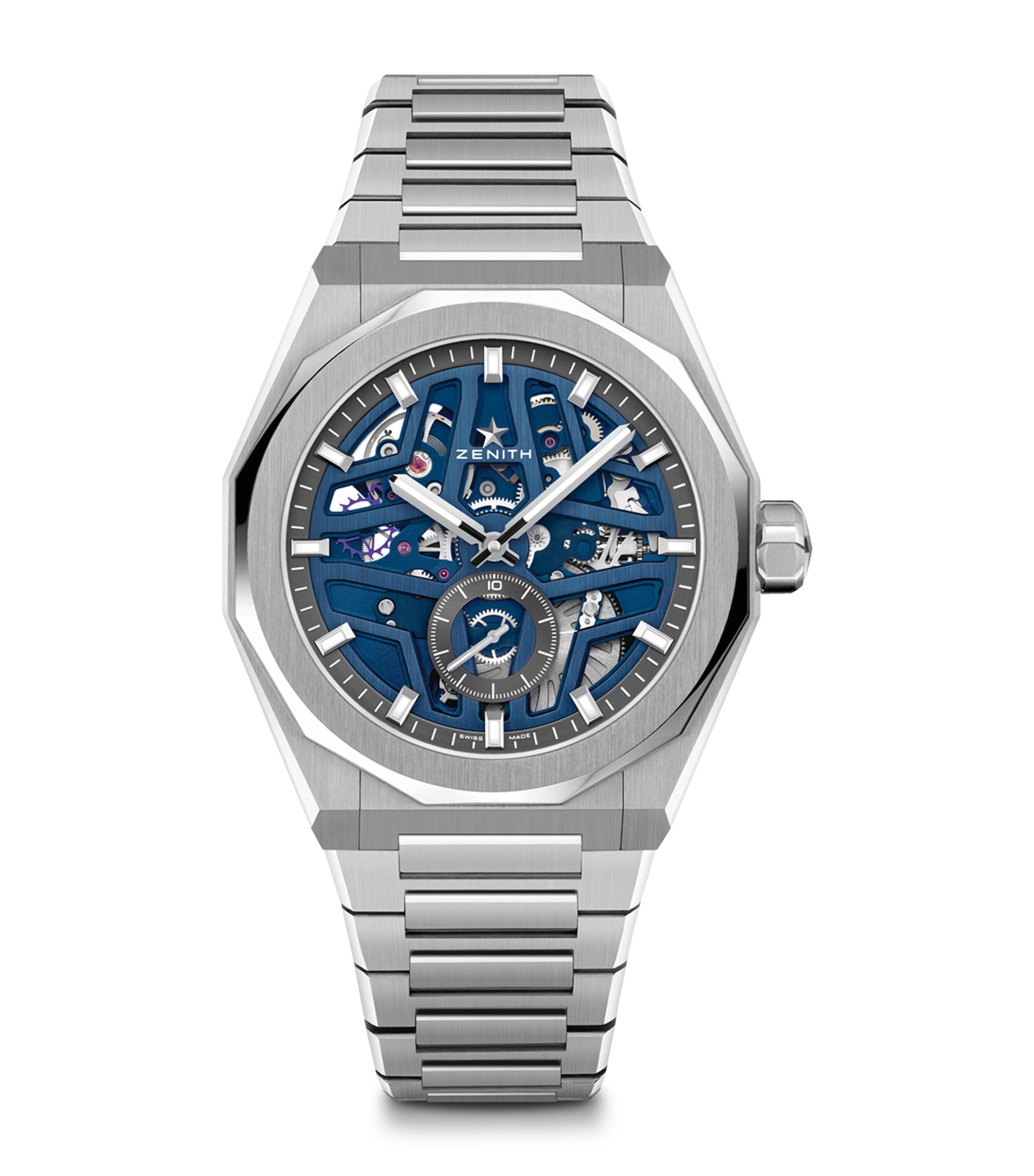 Stainless Steel Defy Skyline Skeleton Watch 41mm