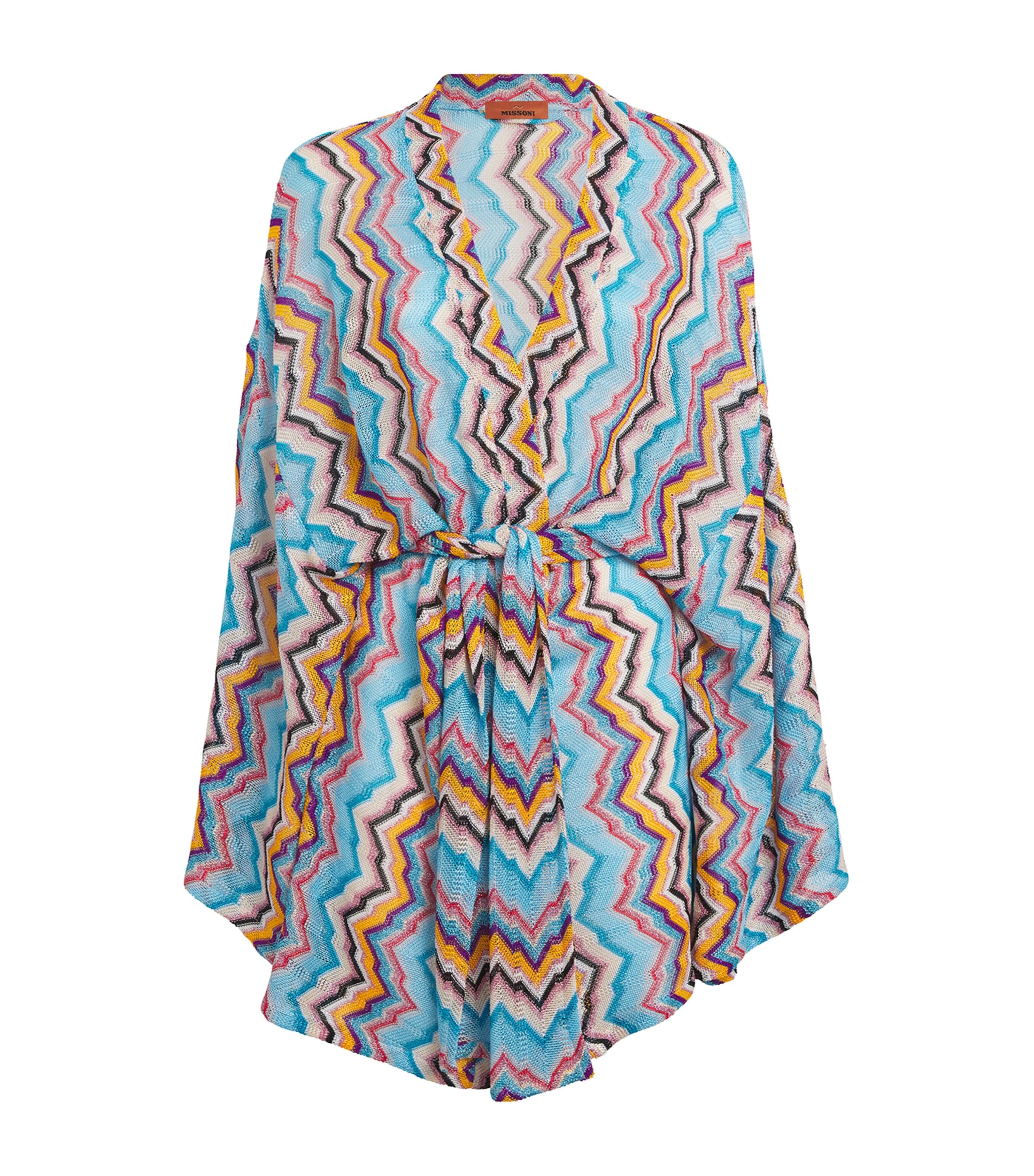Metallic-Knit Beach Cover-Up