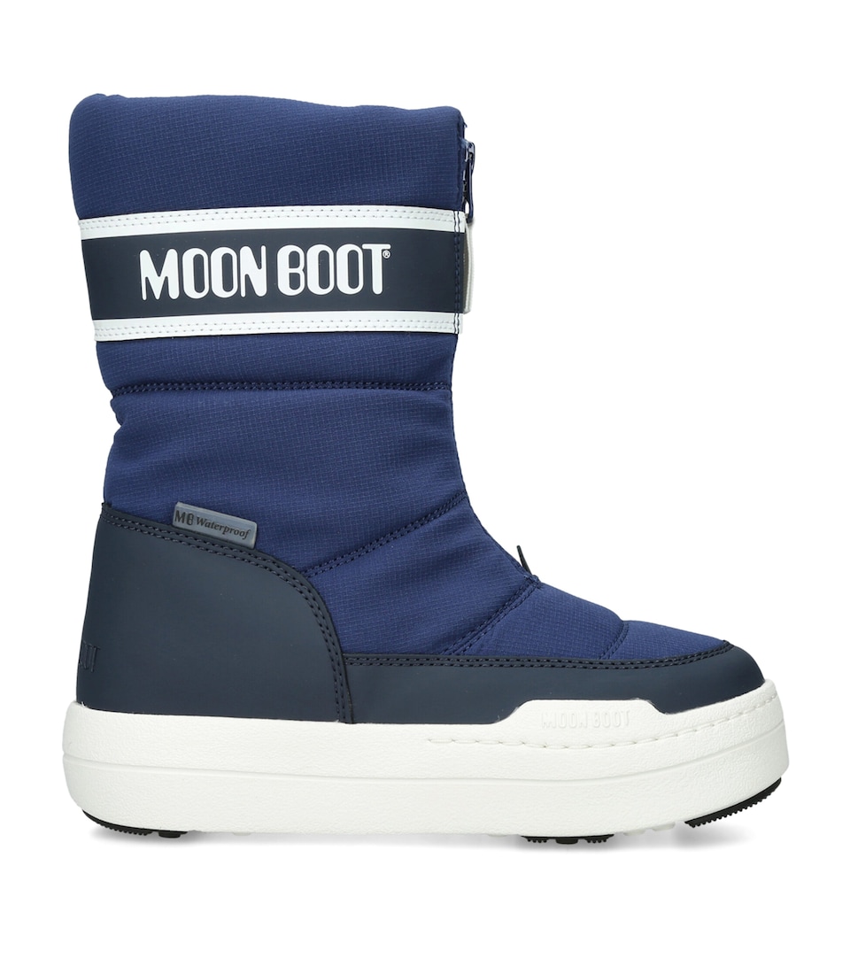 Moon Boot Kids Park Zip High Boots Blue