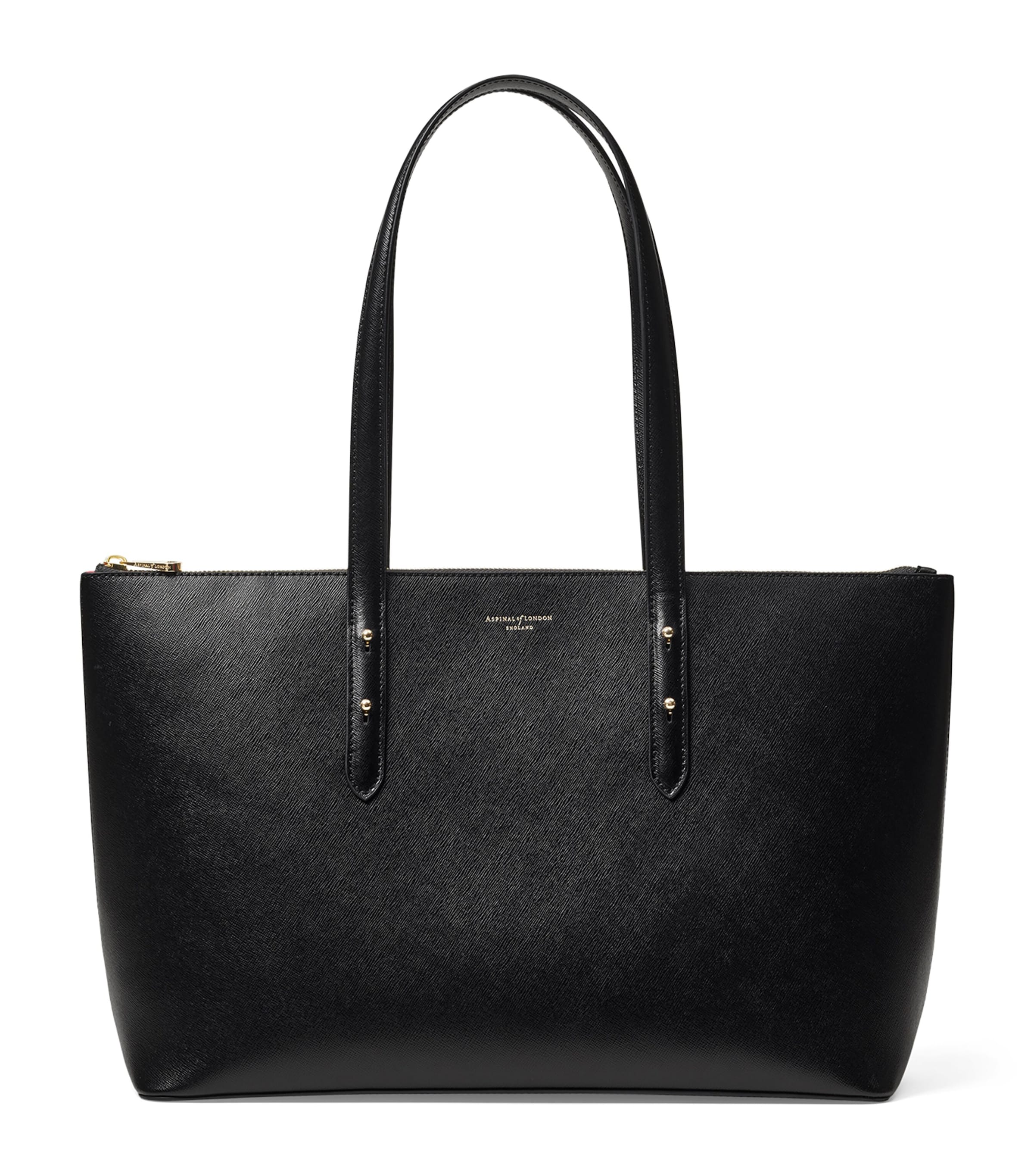 Aspinal Of London Leather Regent Tote Bag Black