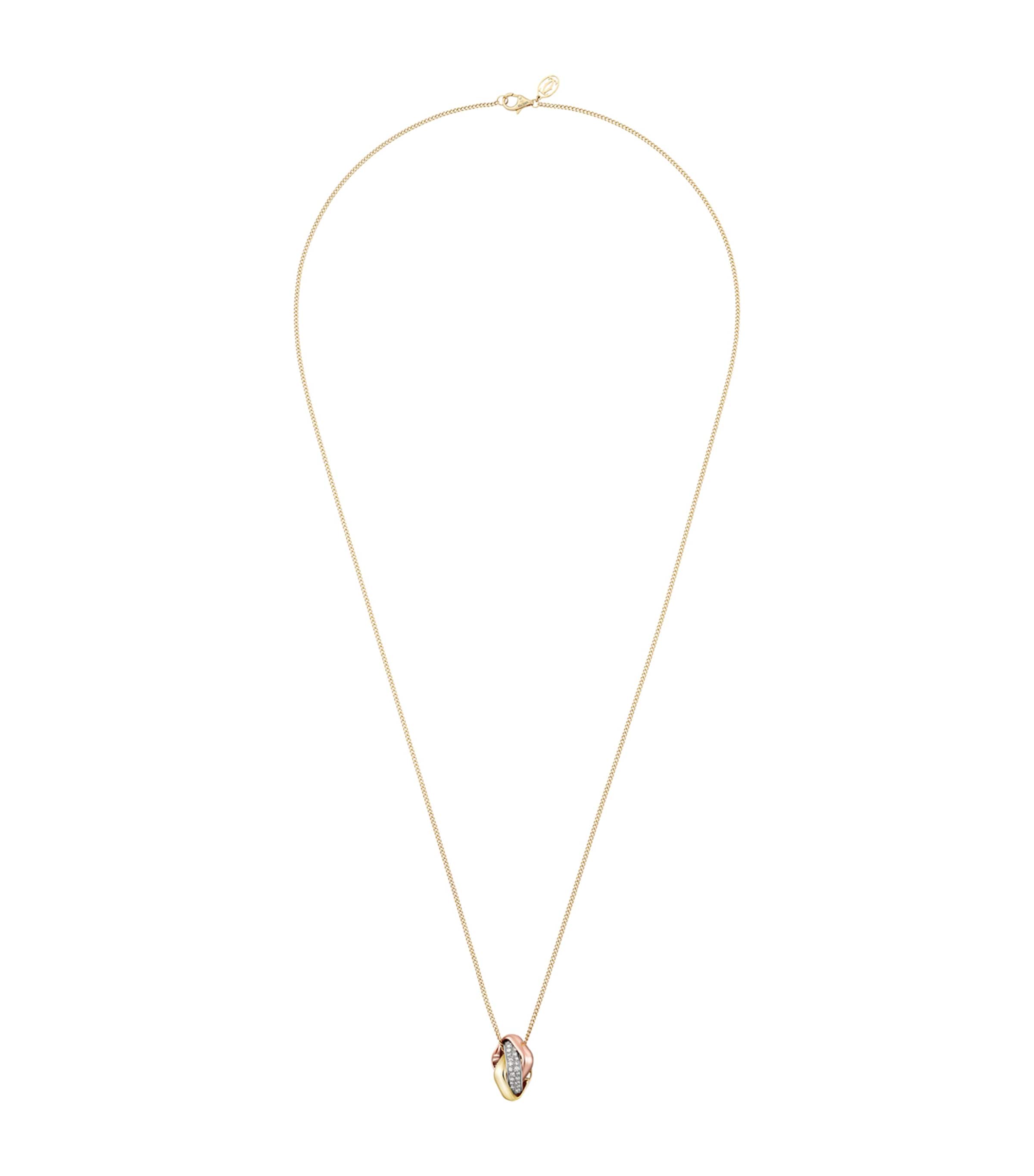 Cartier Gold and Diamond Trinity Necklace