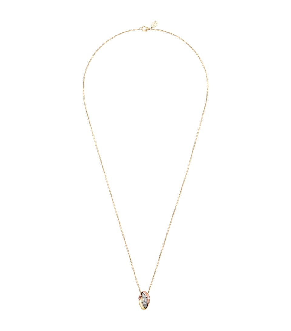 Cartier Gold and Diamond Trinity Necklace