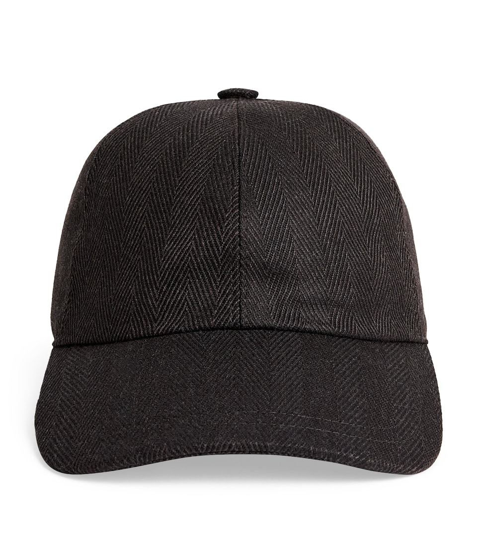 Alpaca Herringbone Baseball Cap