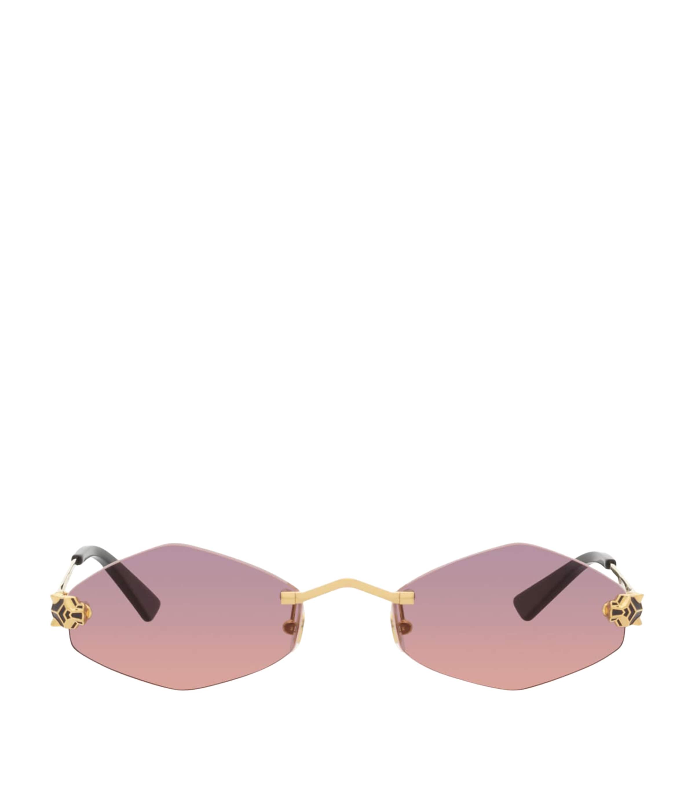Cartier Hexagonal Sunglasses Gold
