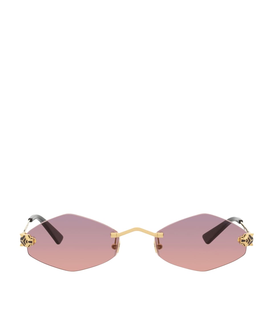 Cartier Hexagonal Sunglasses Gold