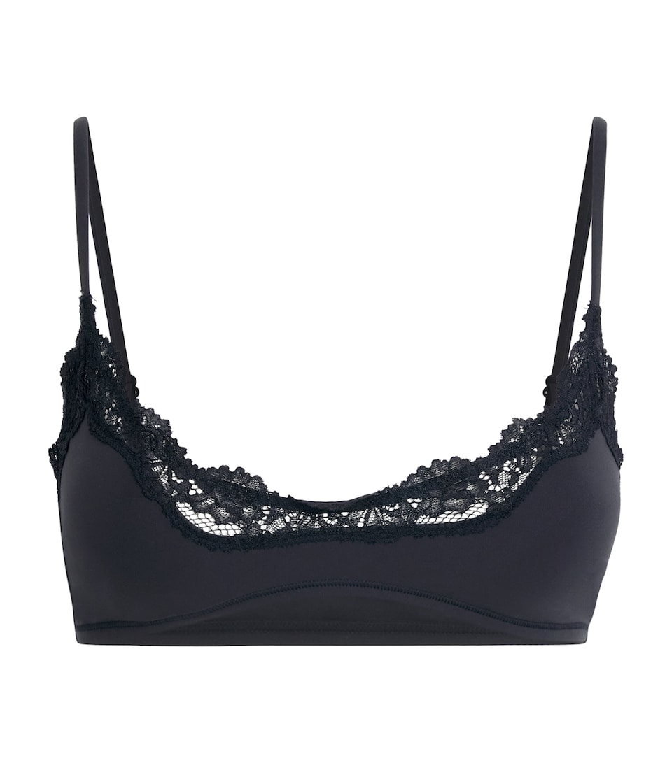 Lace-Trim Fits Everybody Scoop-Neck Bralette