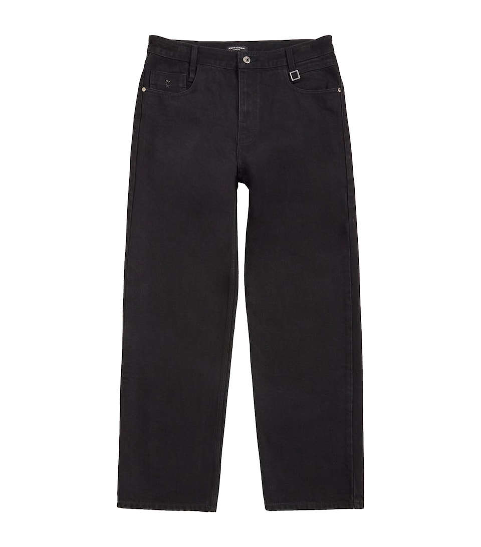 Wooyoungmi Mens Straight Jeans Black