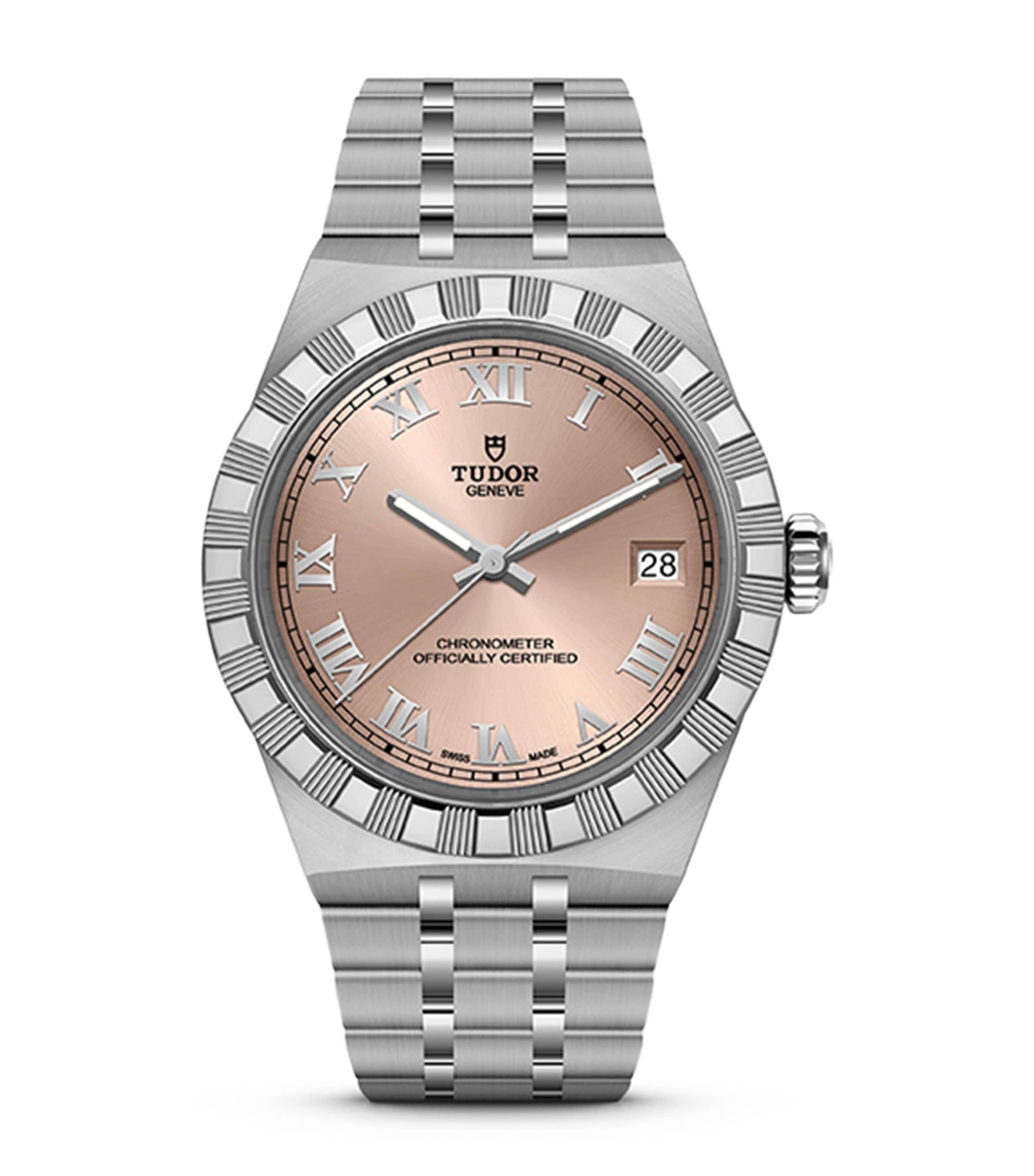 TUDOR Royal Stainless Steel Watch 36mm Salmon