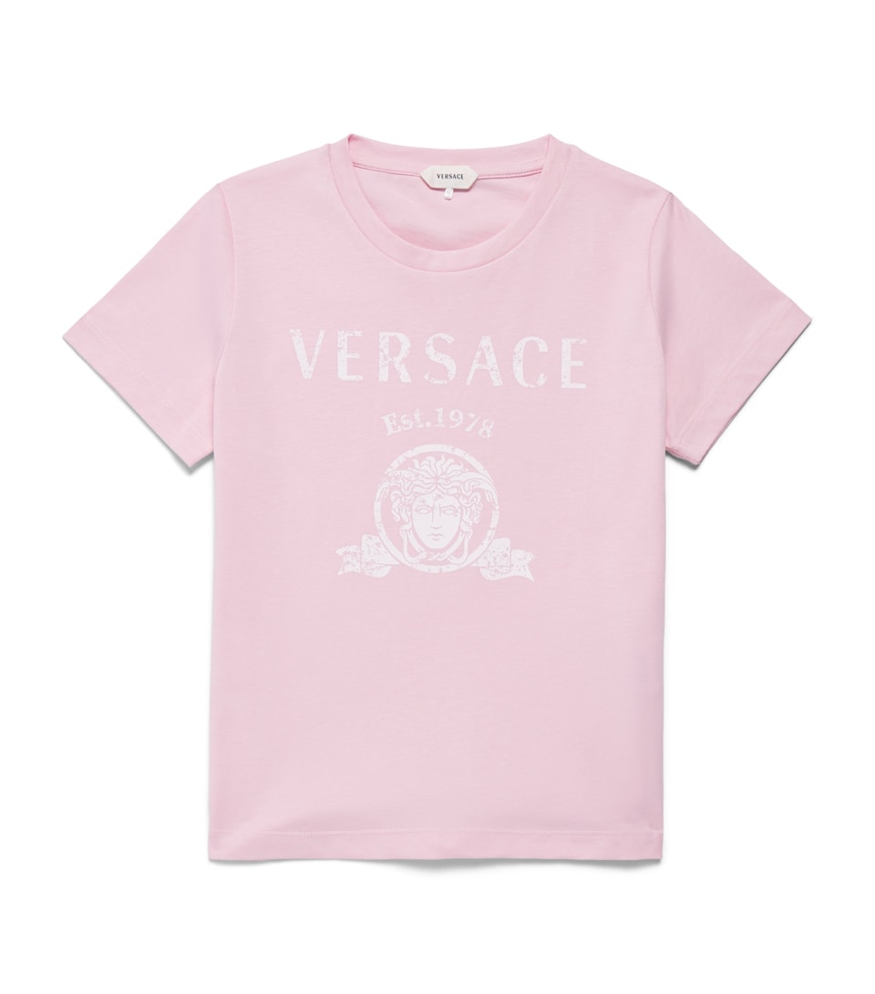Versace Kids Cotton Logo T-Shirt (4-14 Years)