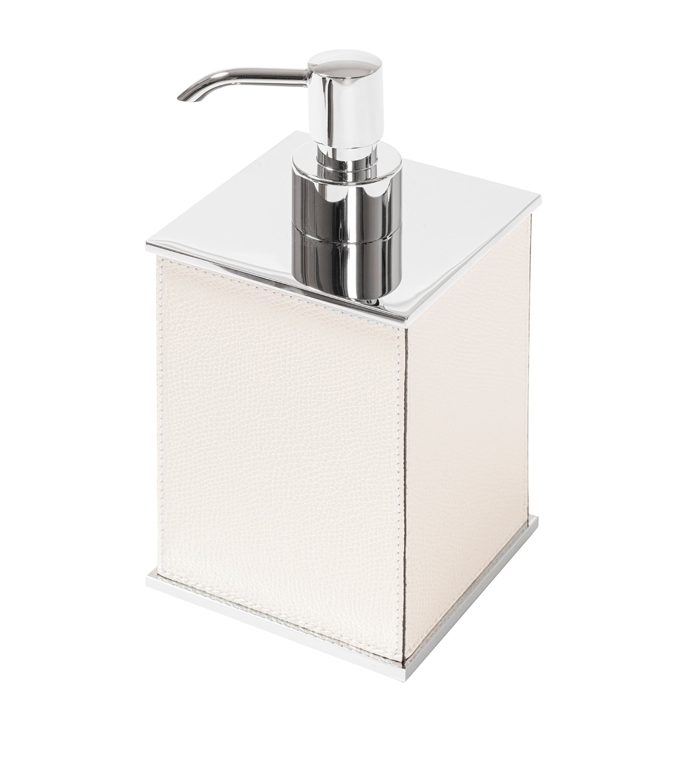 Giobagnara Leather-Trim Firenze Soap Dispenser Off White