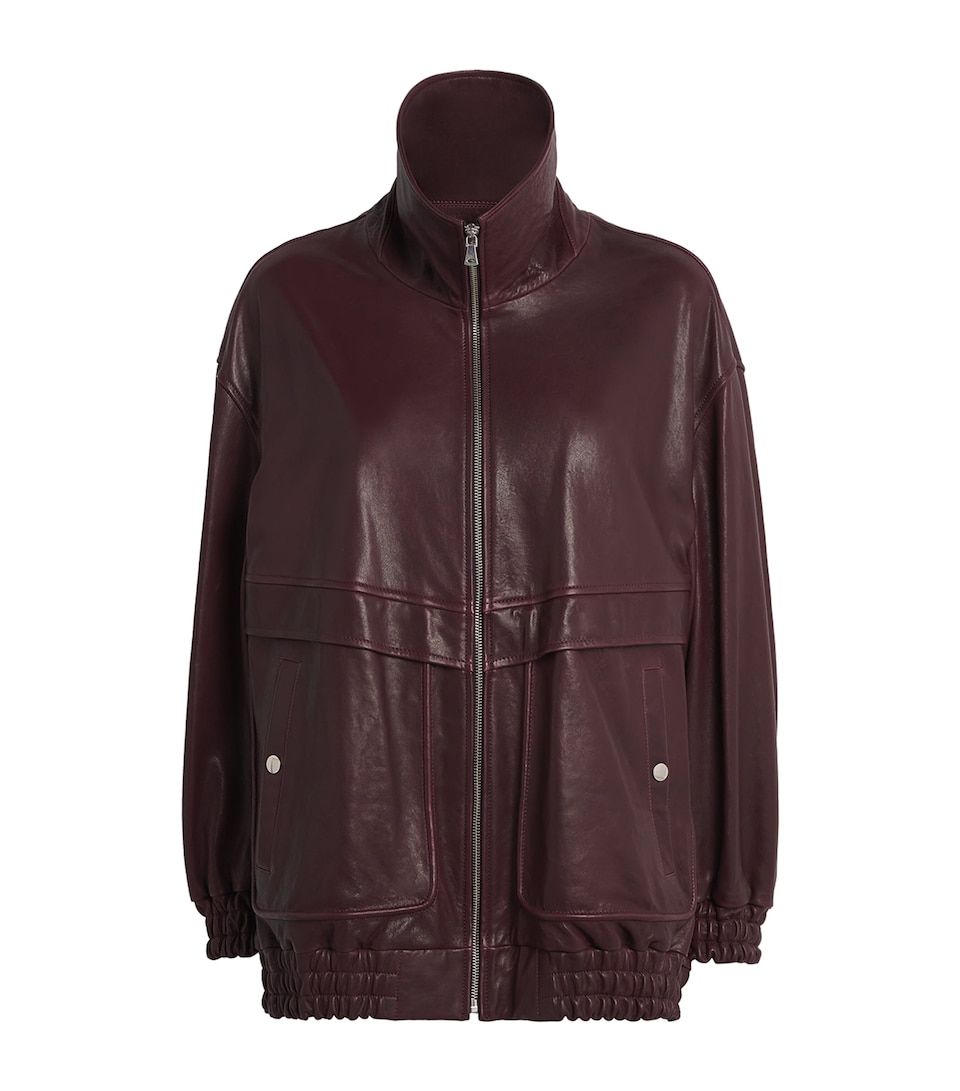 Beck Leather Bomber Jacket