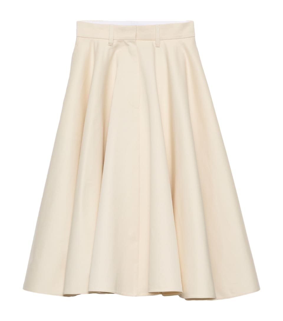 Chino Midi Skirt