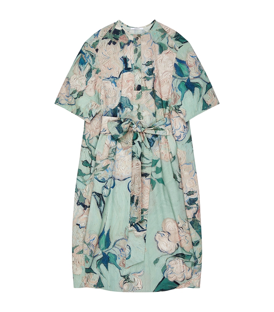Givenchy Womens Cotton Floral Kaftan Mint Green