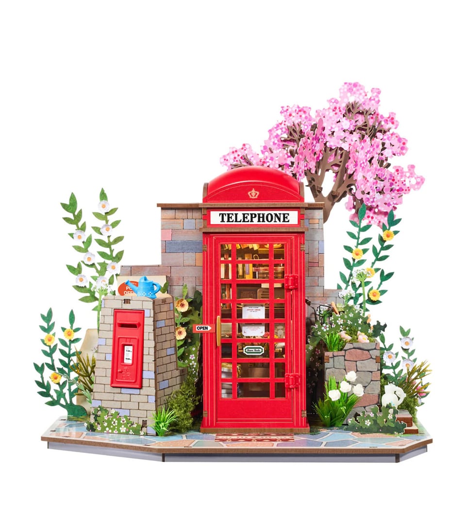 Robotime Rolife Blossom Book Booth 3D Wooden Puzzle
